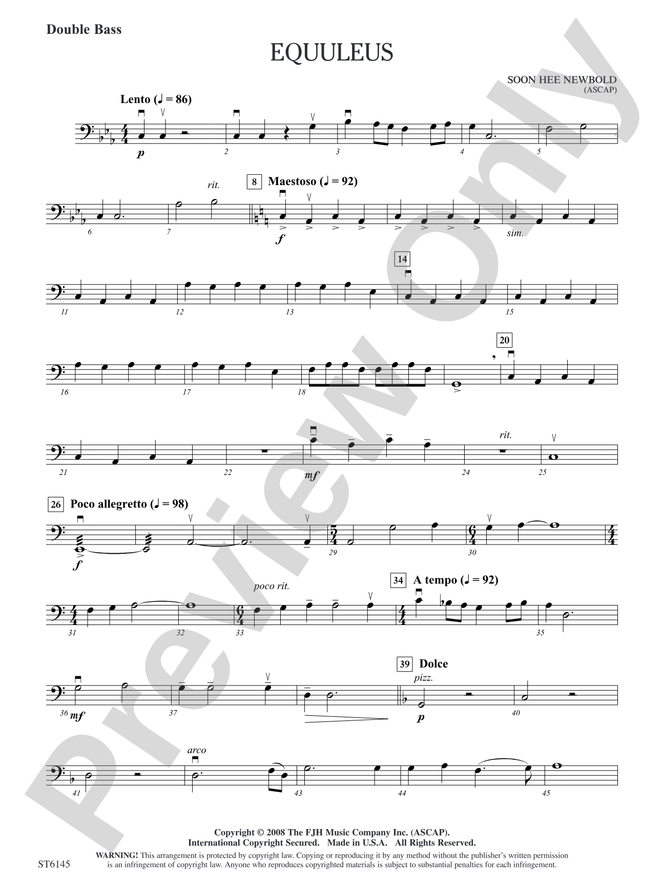 Equuleus: Double Bass