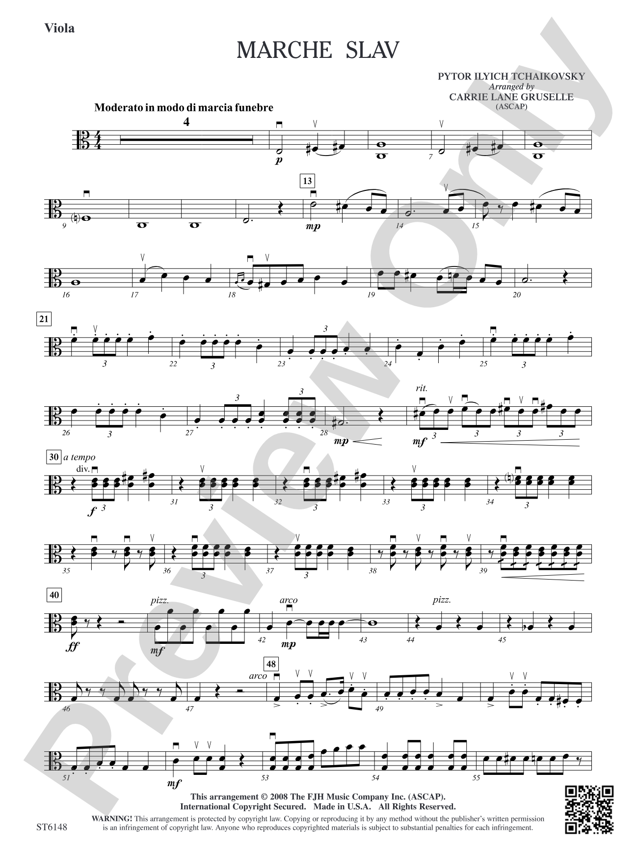Marche Slav: Viola