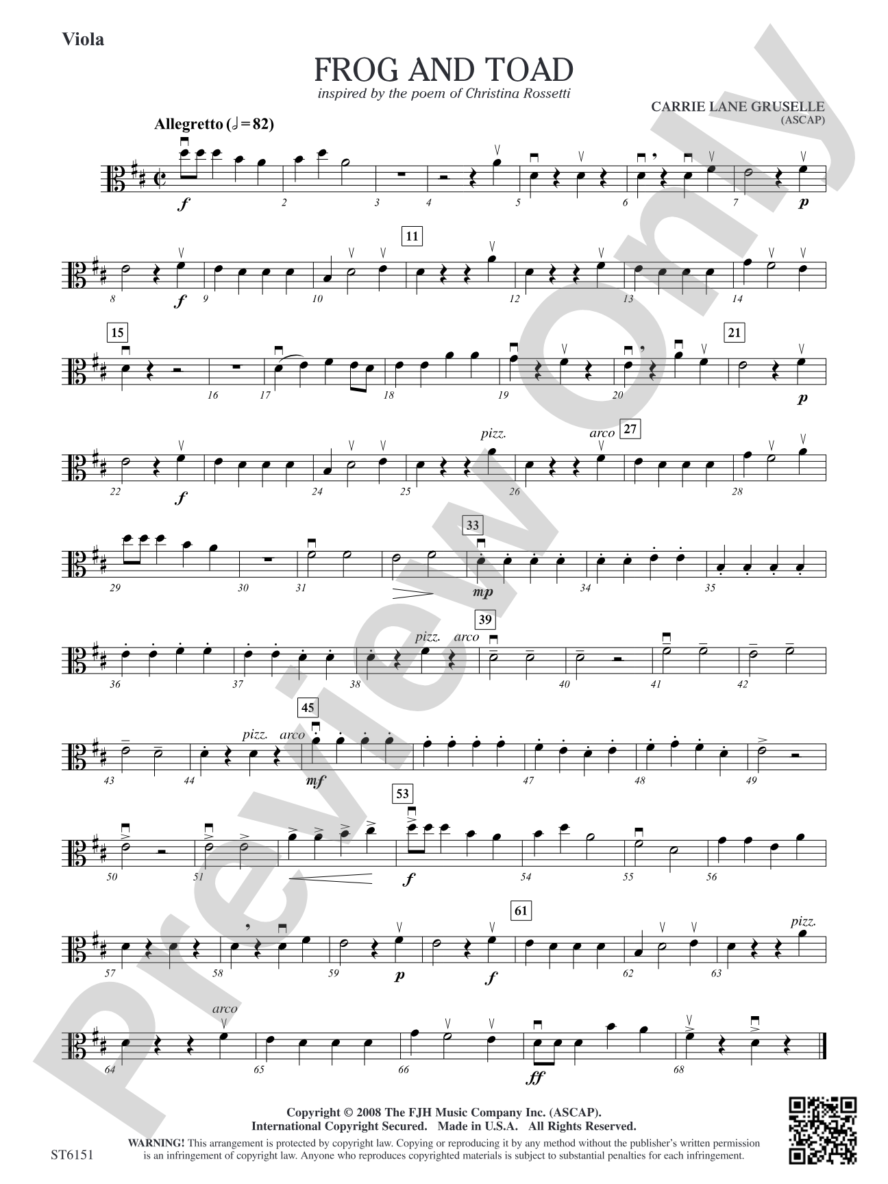 Frog and Toad: Viola