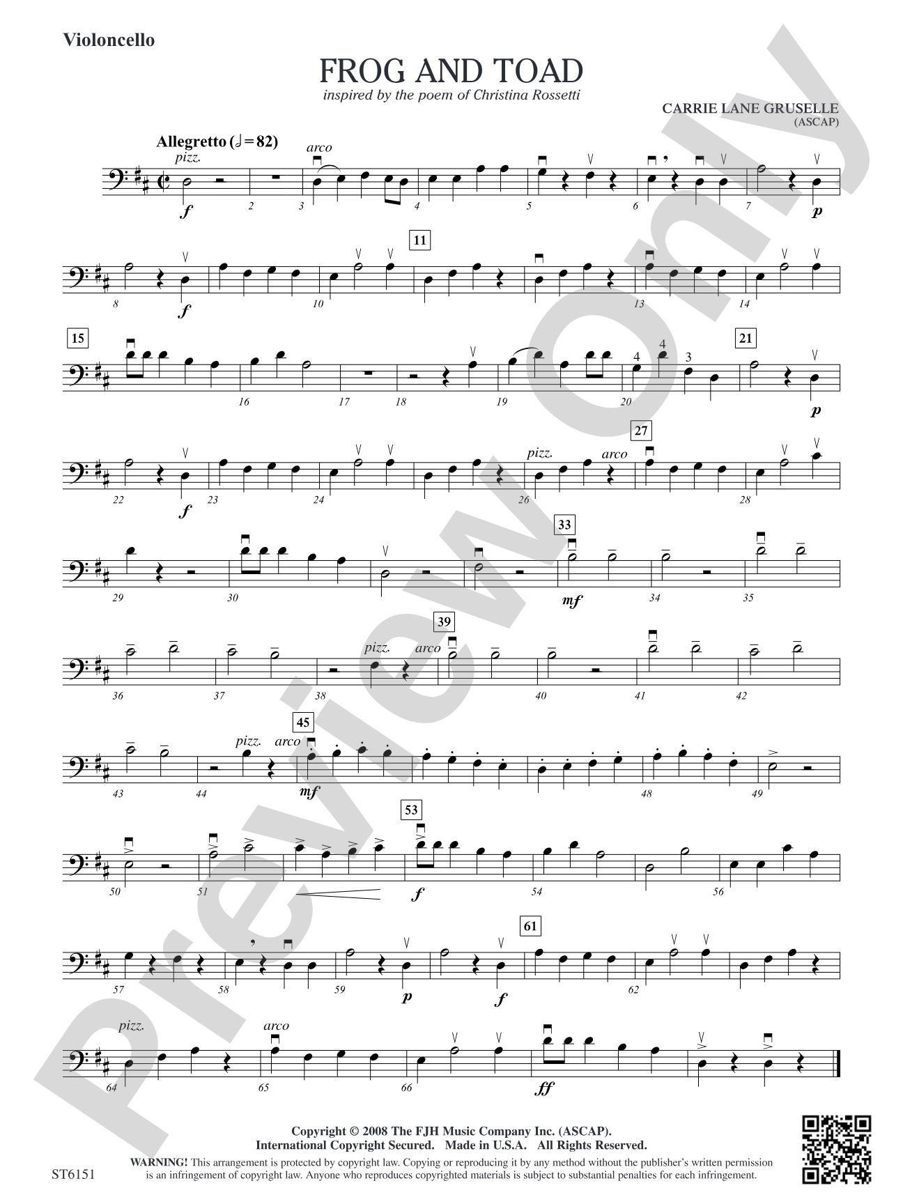 Frog and Toad: Violoncello