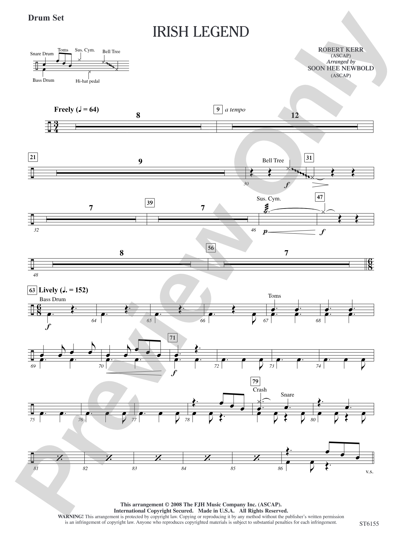 Irish Legend: Drum Set (opt.)