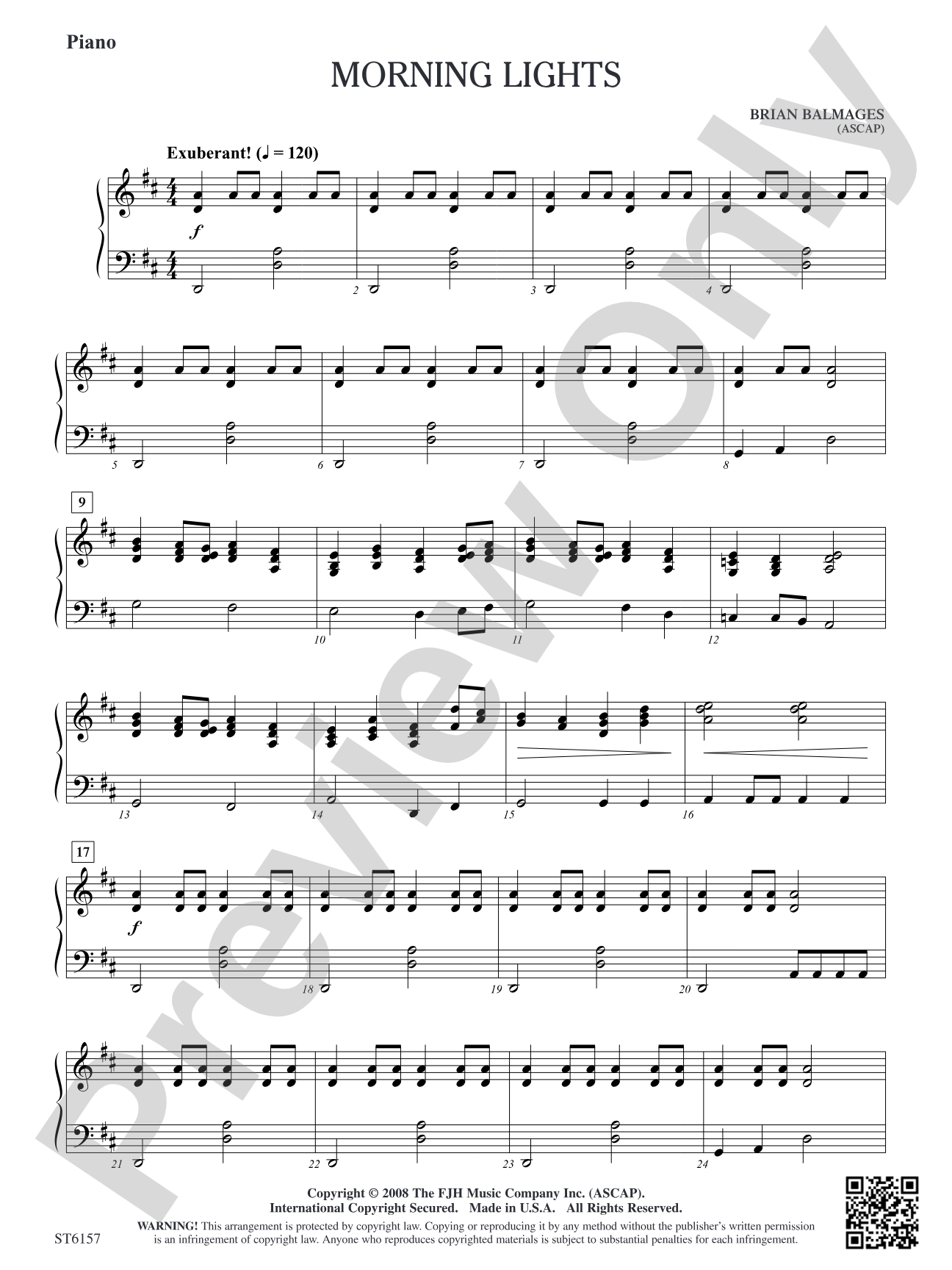Morning Lights: Piano