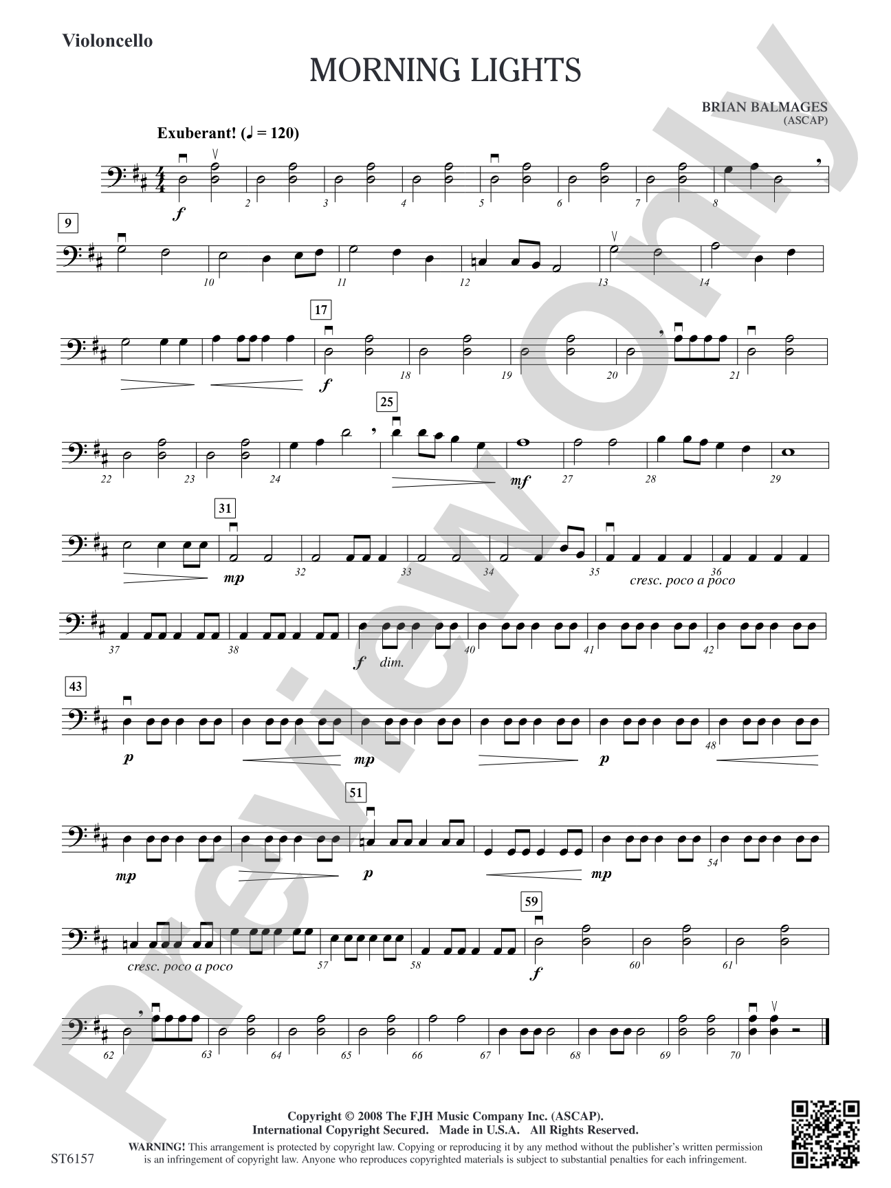 Morning Lights: Violoncello