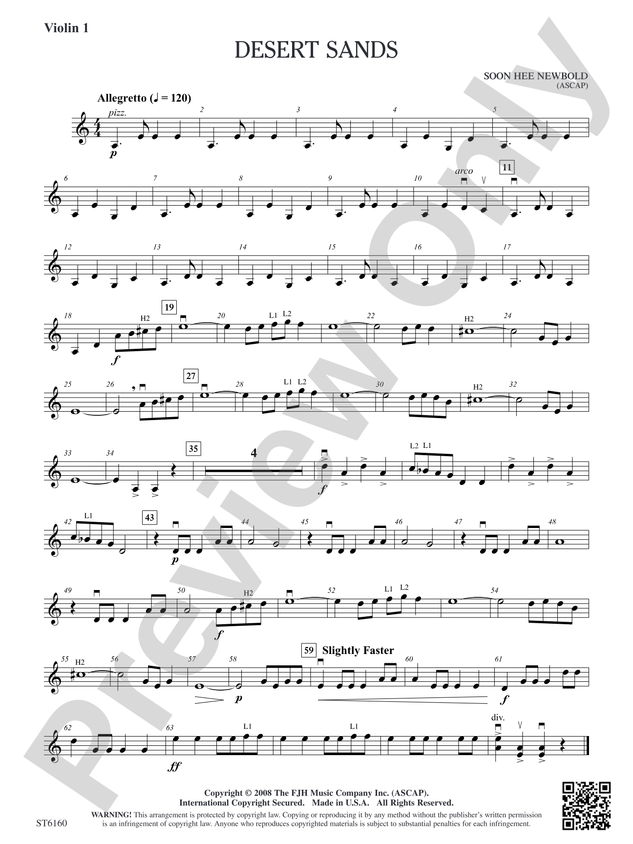 Desert Sands: Violin 1