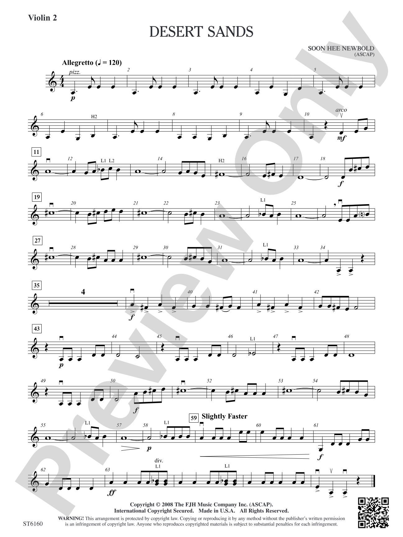 Desert Sands: Violin 2