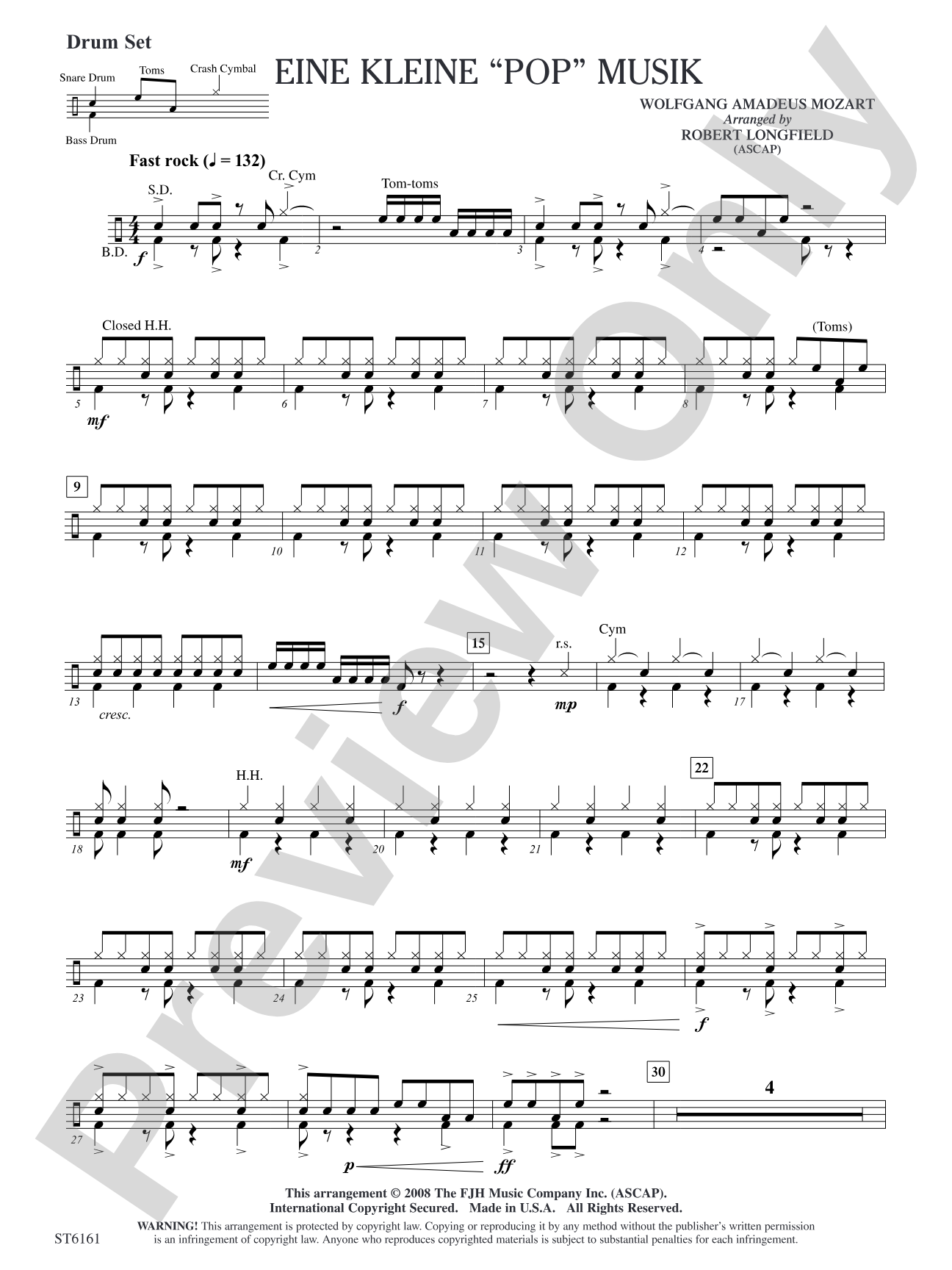 Eine Kleine "Pop" Musik: Drum Set (Optional)