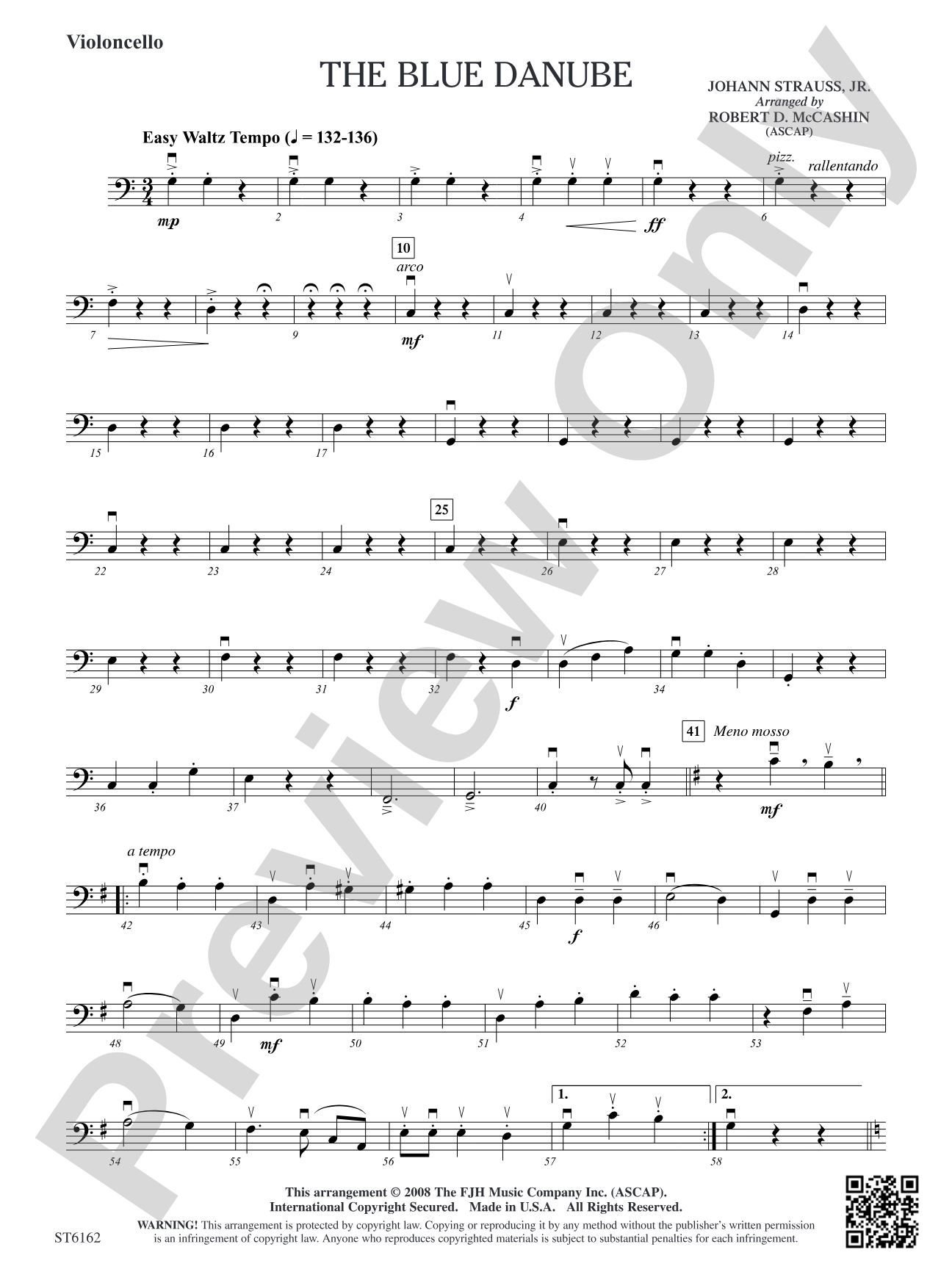 The Blue Danube: Violoncello
