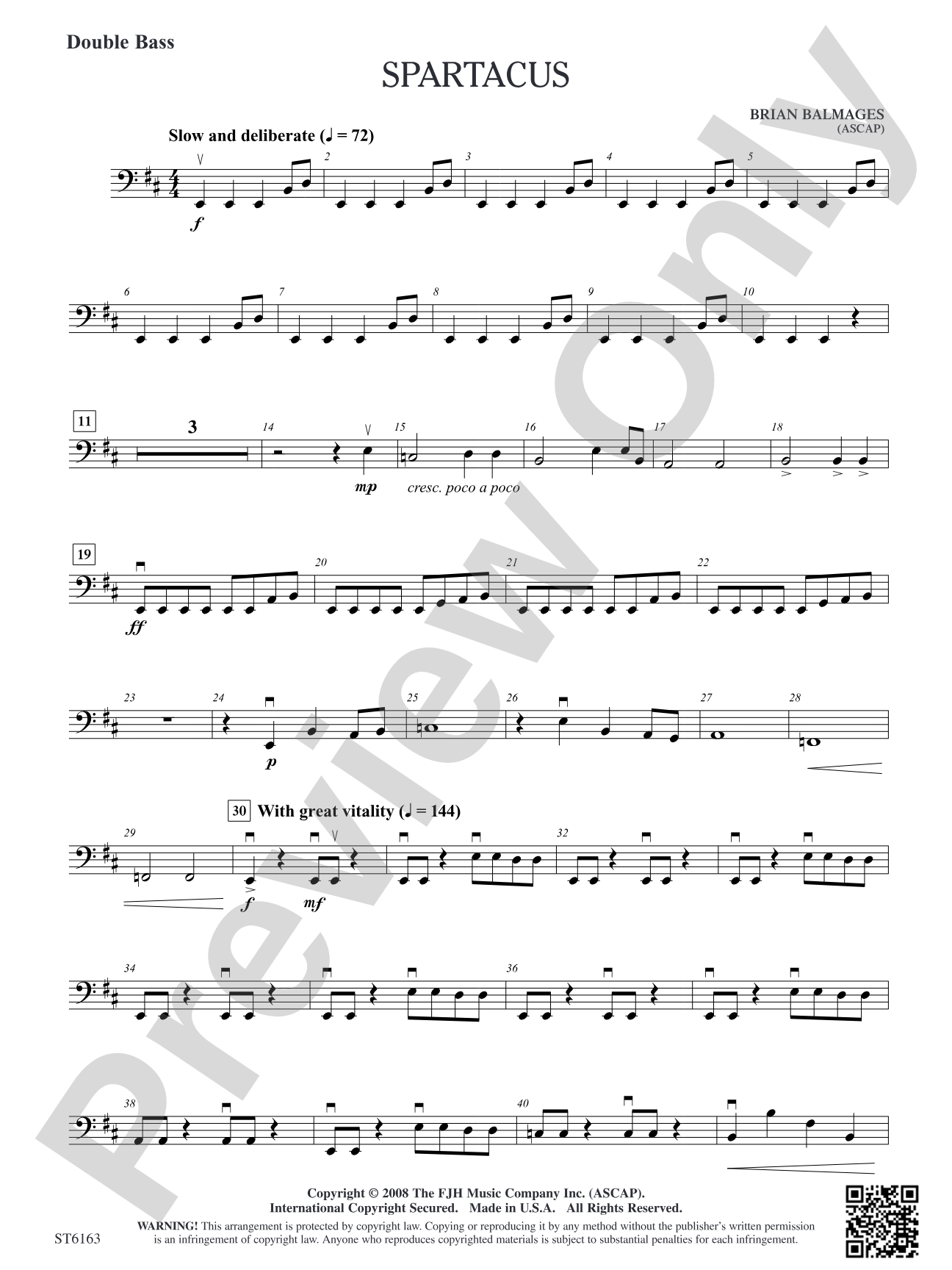 Spartacus: Double Bass