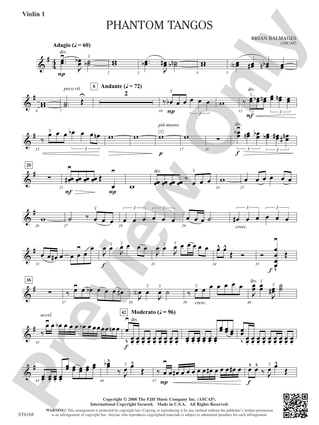 Phantom Tangos: Violin 1