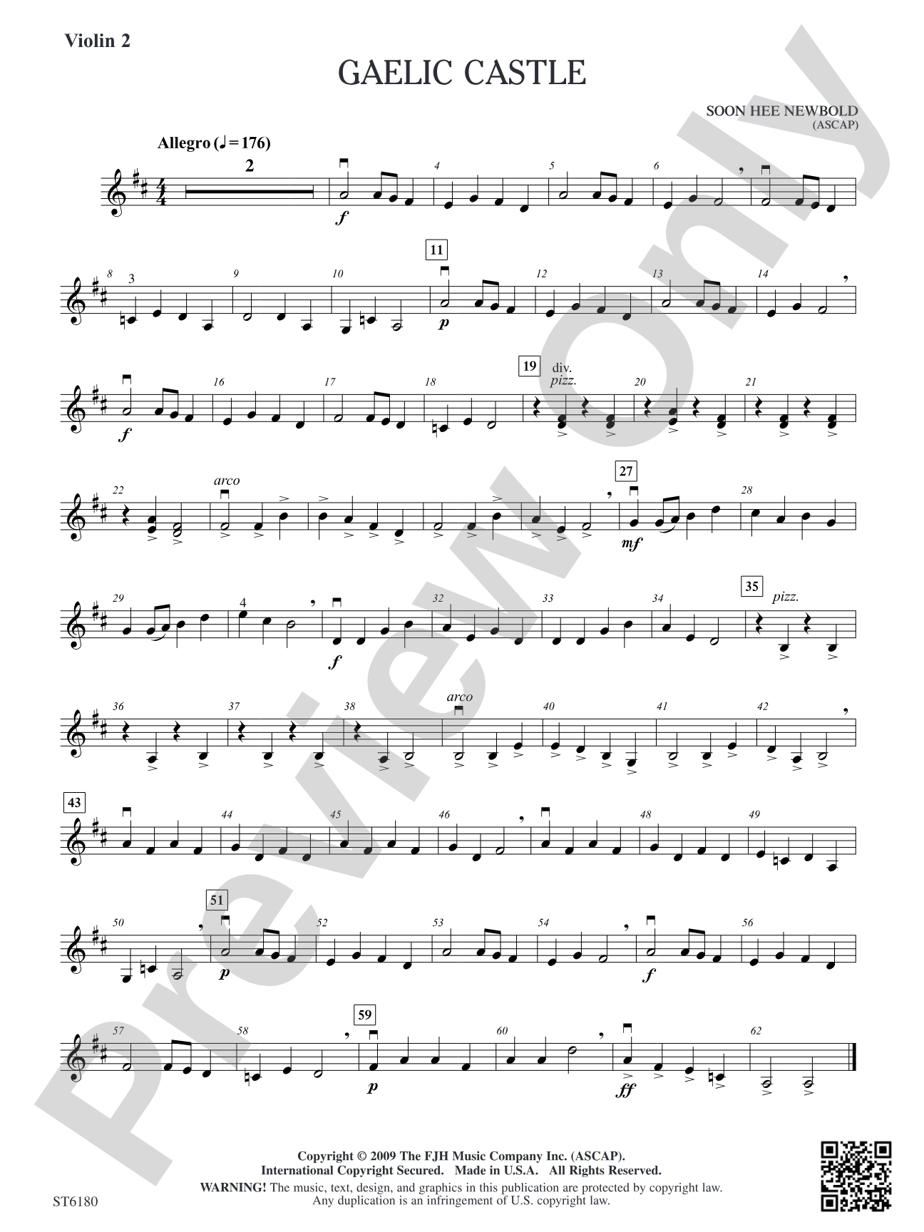 Gaelic Castle: Violin 2 (Viola T.C.)