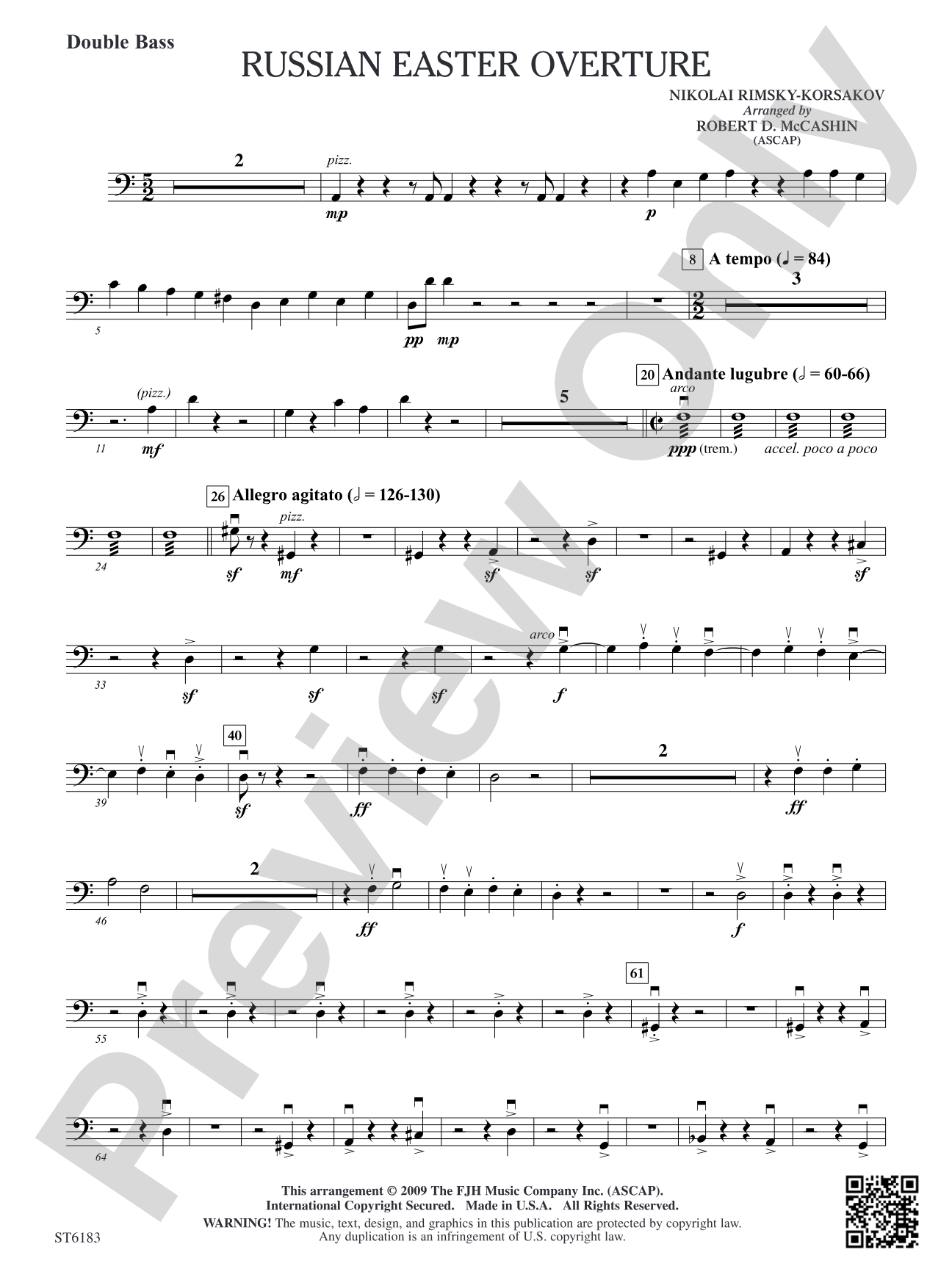 Russian Easter Overture: Double Bass