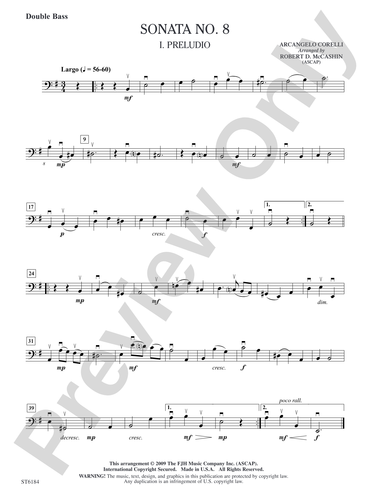 Sonata No. 8: Double Bass