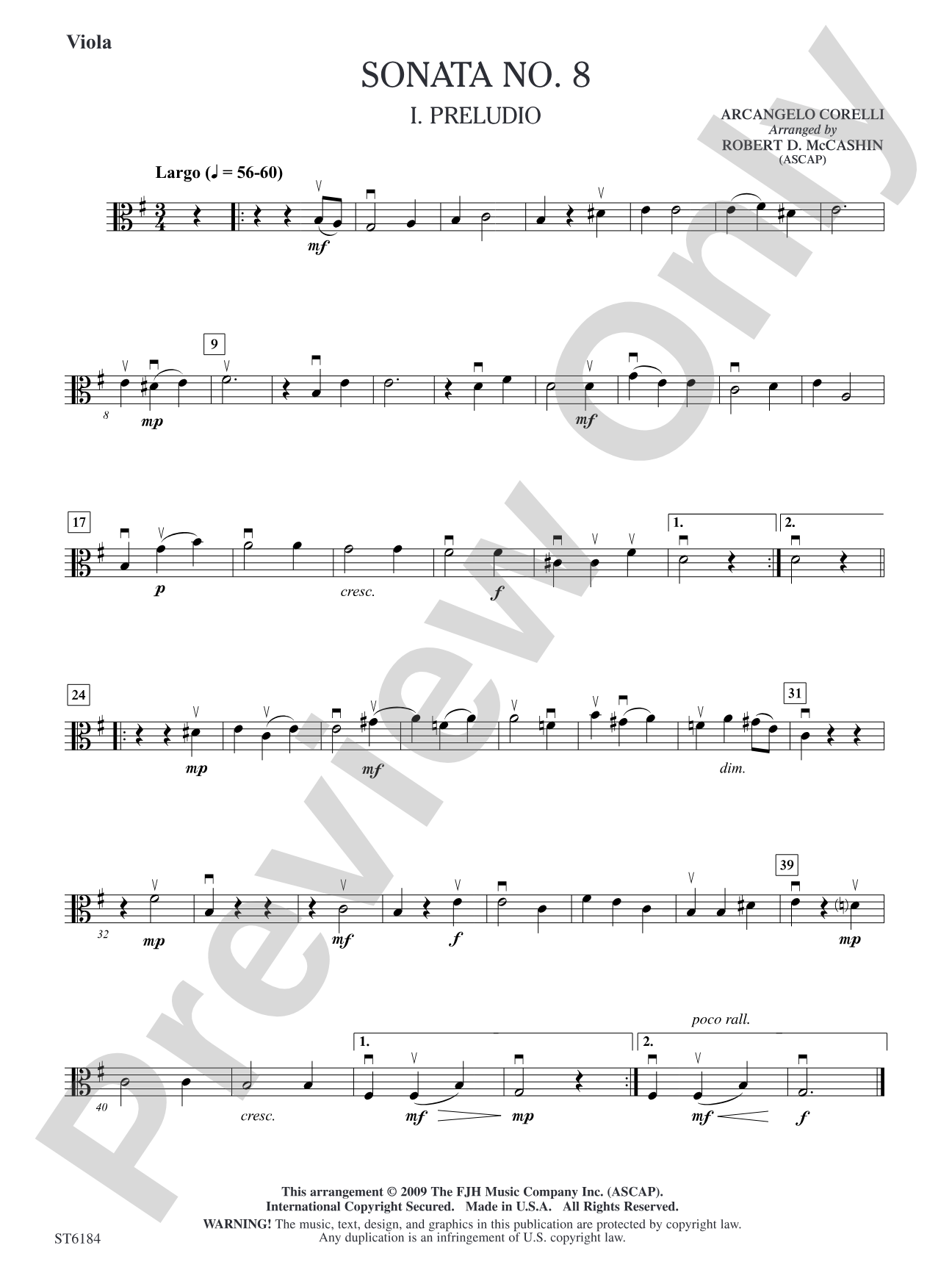 Sonata No. 8: Viola