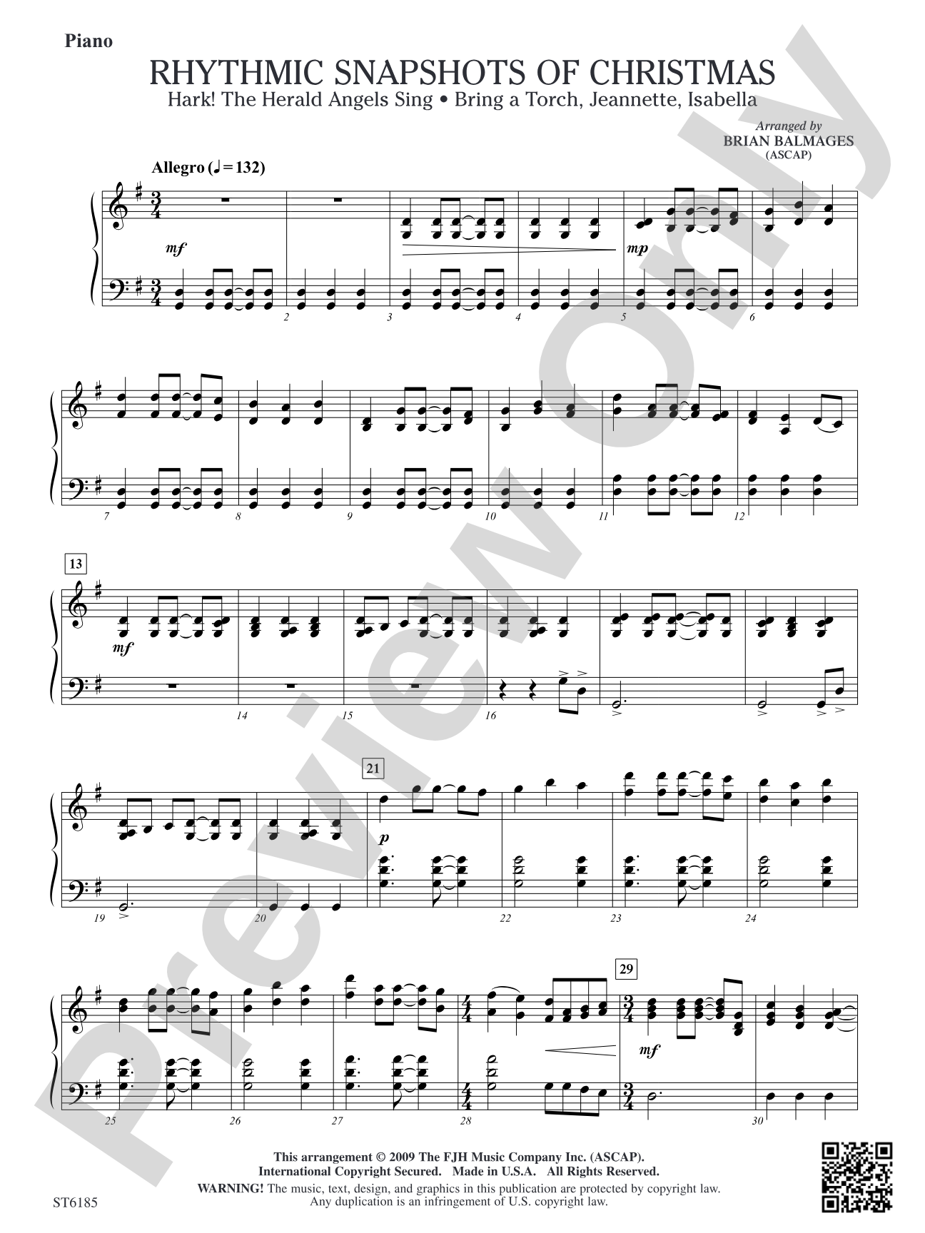 Rhythmic Snapshots of Christmas: Piano