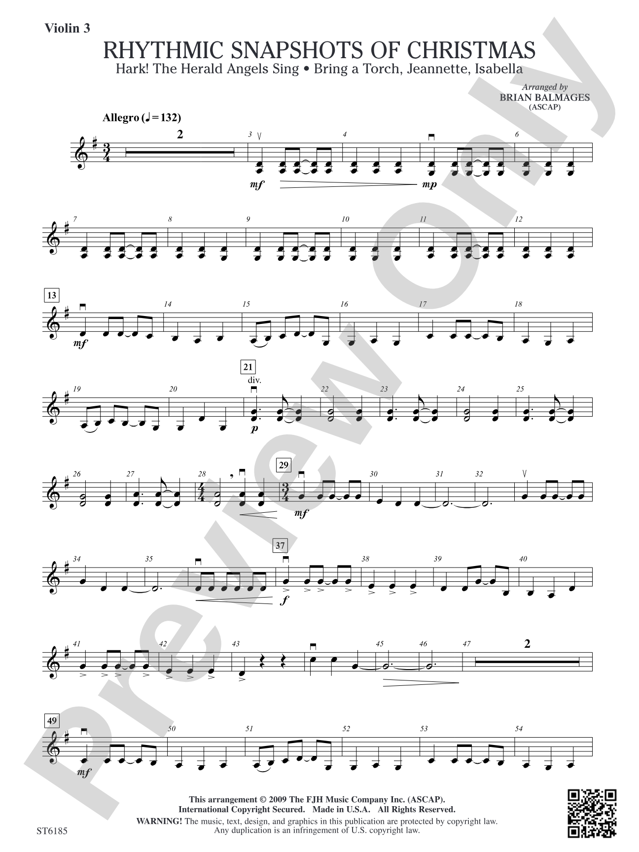 Rhythmic Snapshots of Christmas: Violin 3 (Viola T.C.)