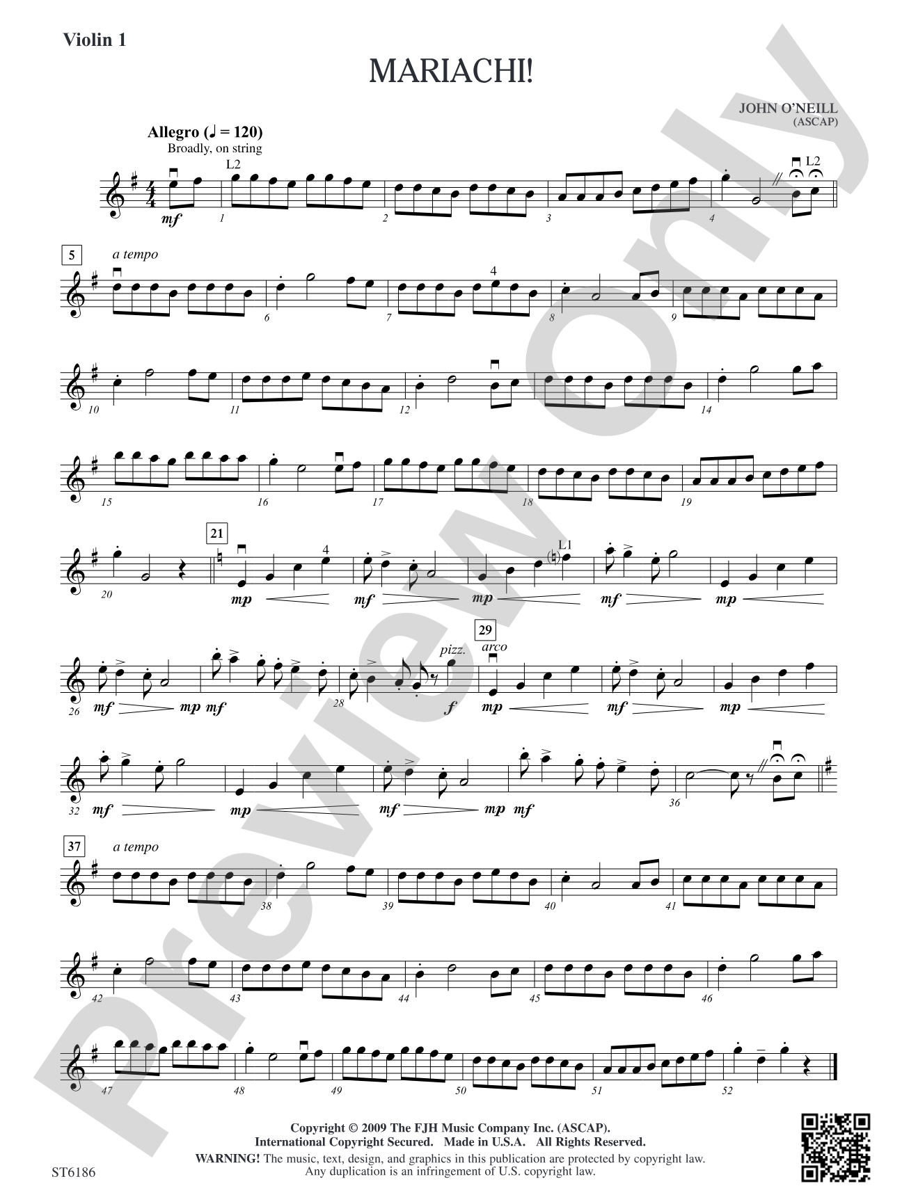 Mariachi!: Violin 1
