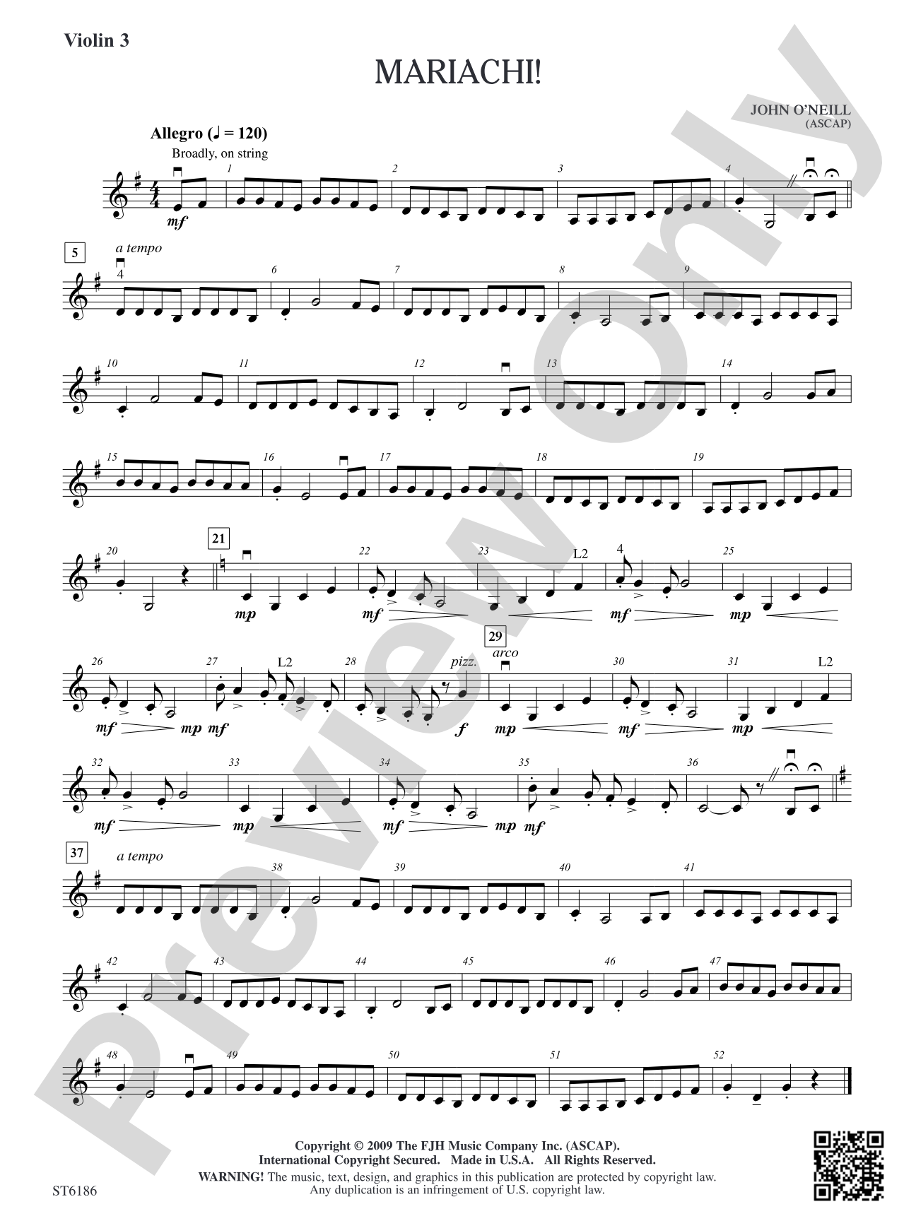 Mariachi!: Violin 3 (Viola T.C.)