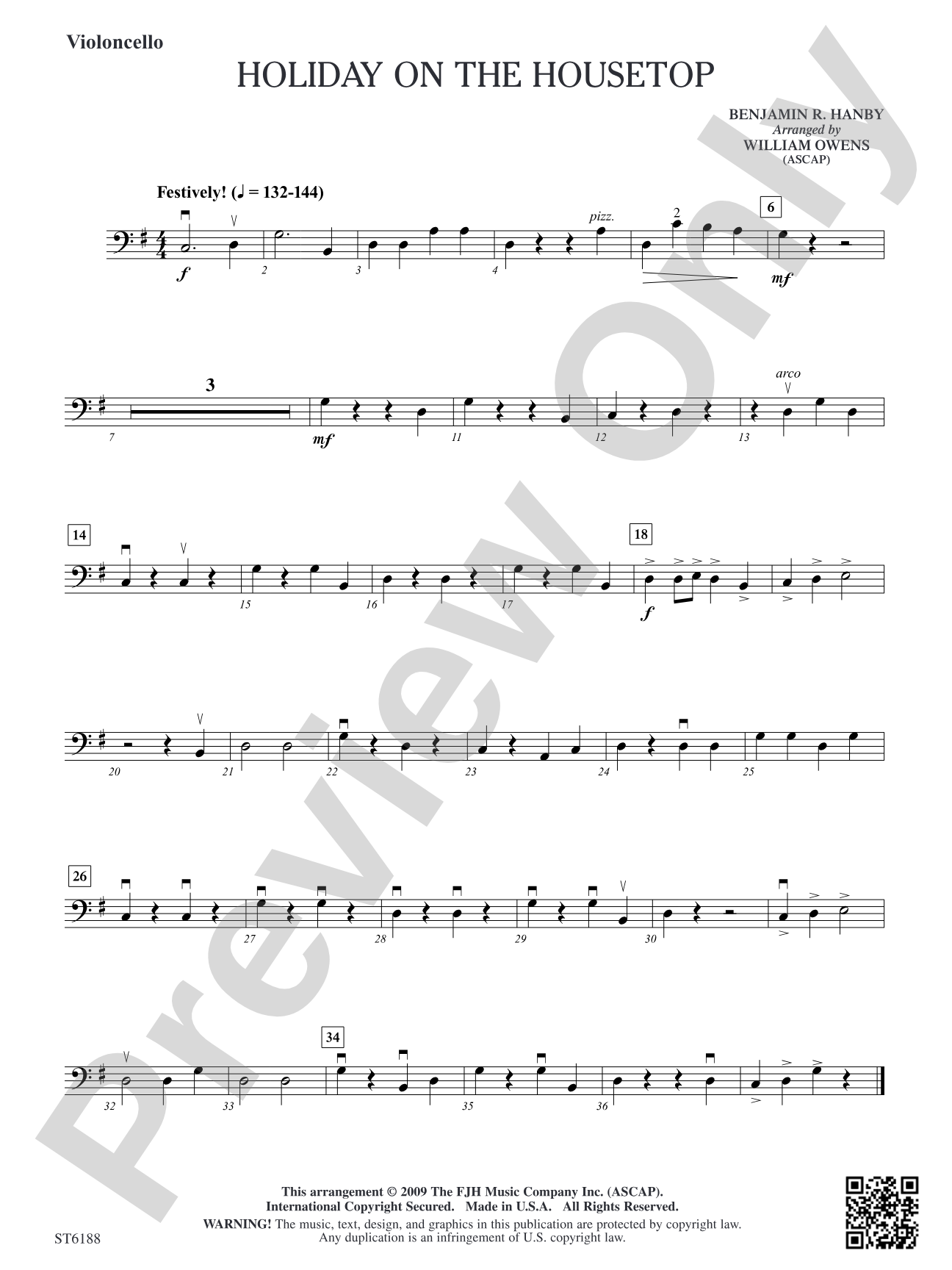 Holiday on the Housetop: Violoncello