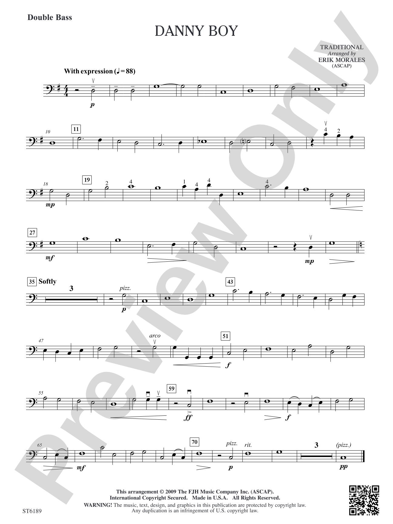 Danny Boy: Double Bass