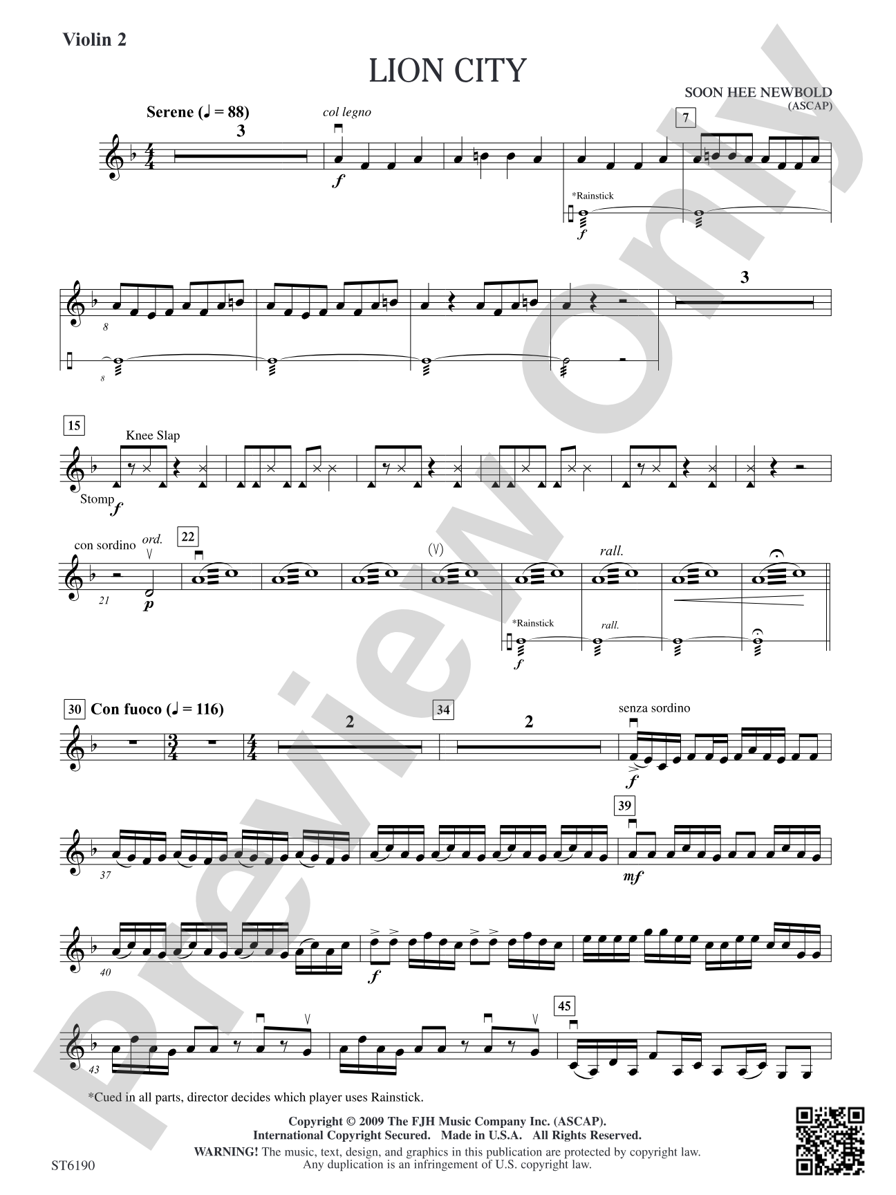 Lion City: Violin 2
