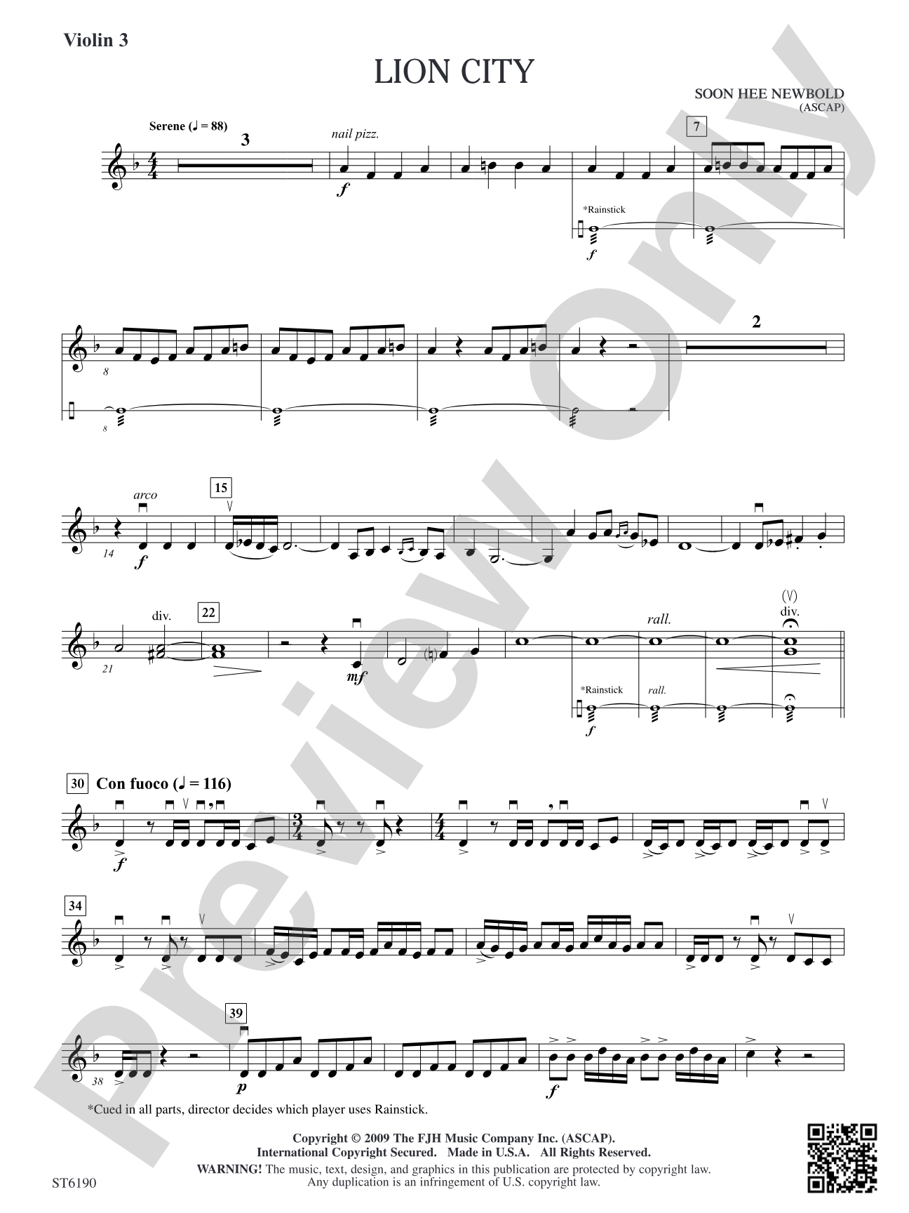 Lion City: Violin 3 (Viola T.C.)