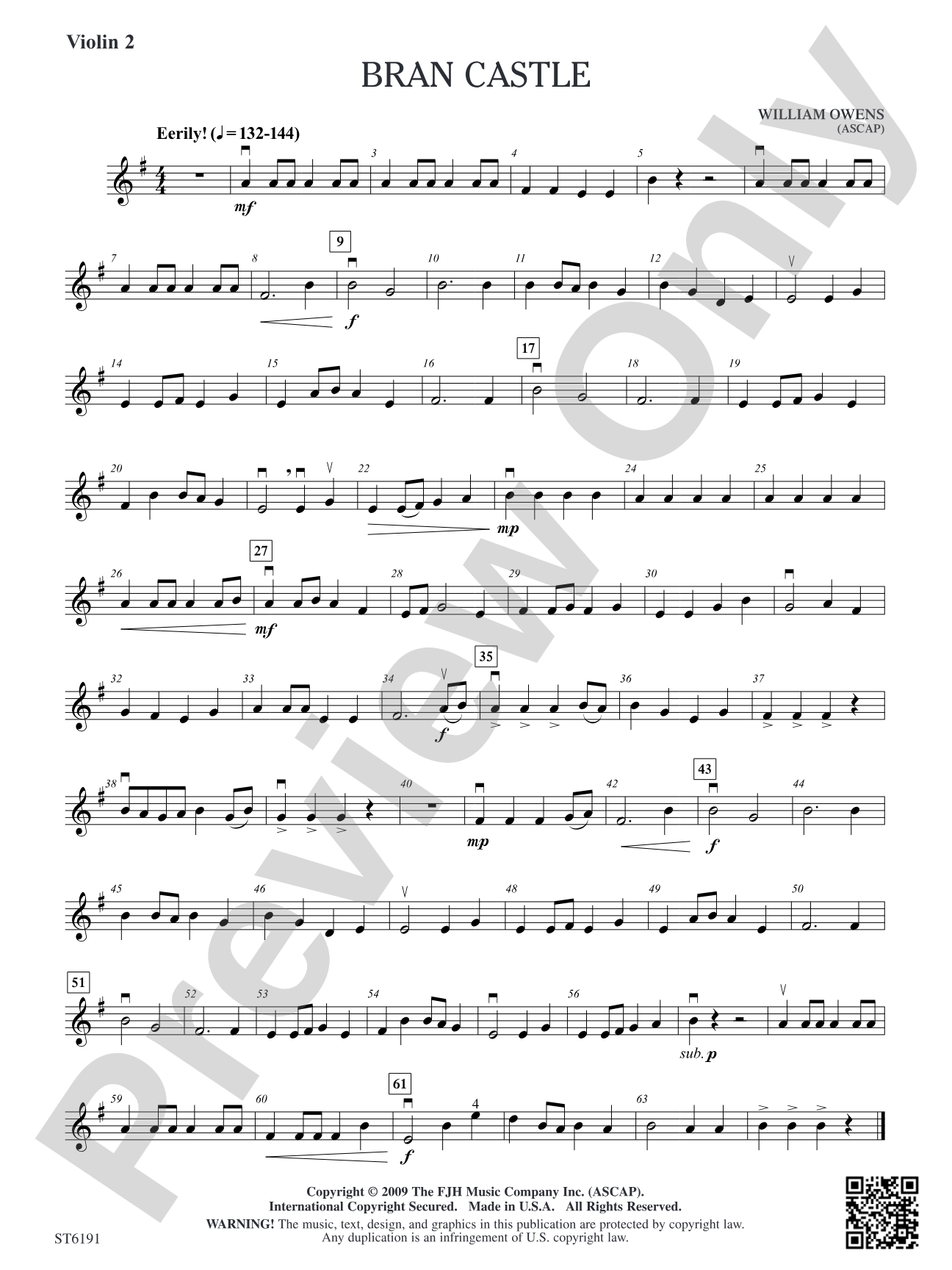 Bran Castle: Violin 2