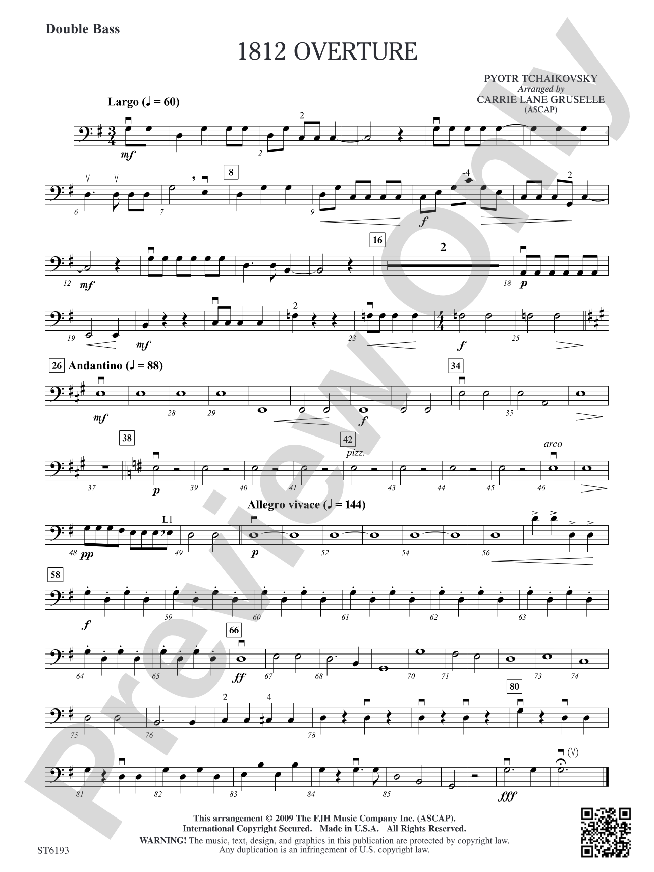 1812 Overture: Double Bass