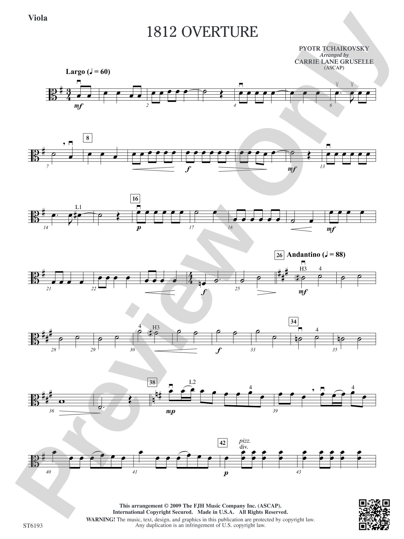 1812 Overture: Viola