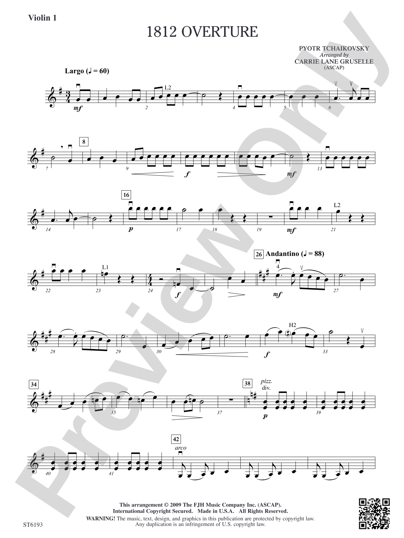 1812 Overture: Violin 1