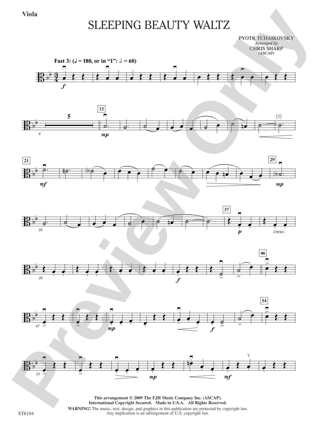 Sleeping Beauty Waltz: Viola