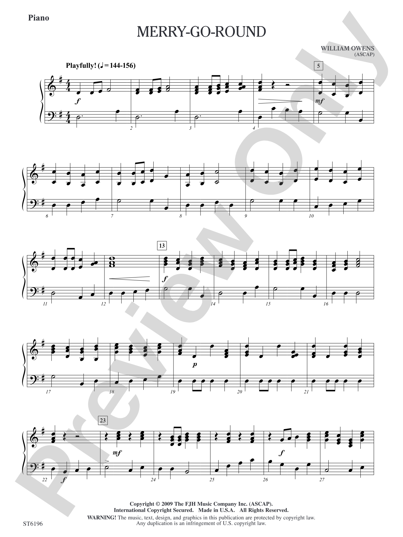 Merry-Go-Round: Piano