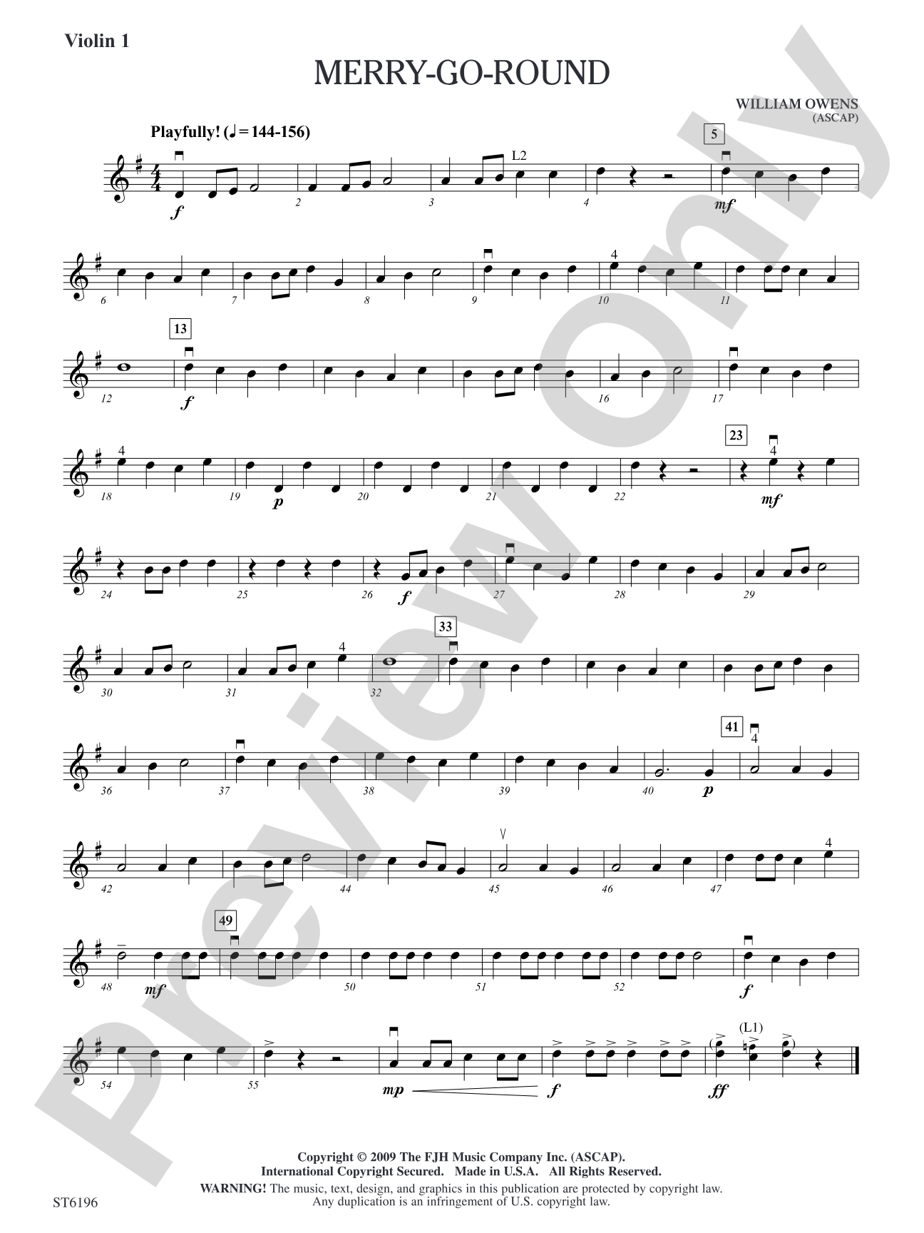 Merry-Go-Round: Violin 1