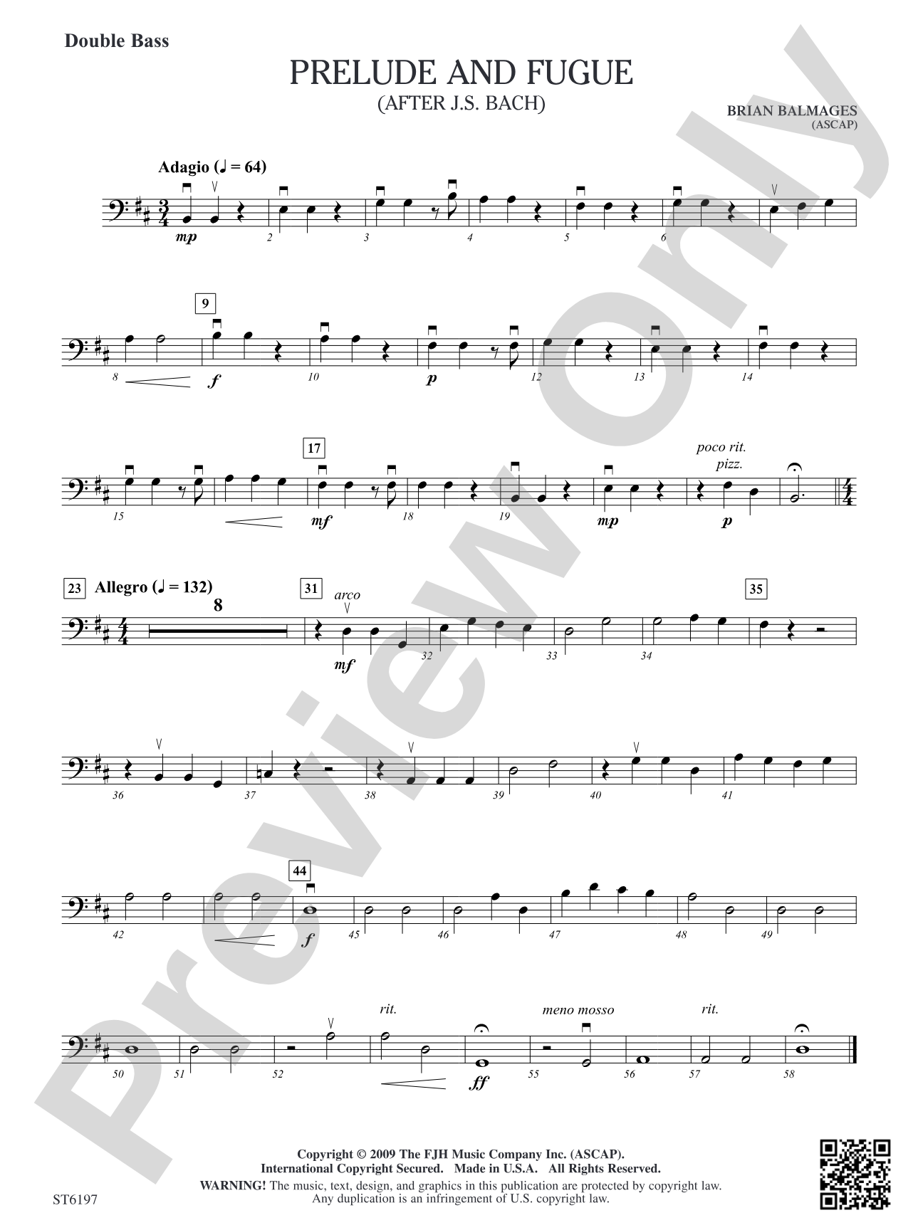 Prelude and Fugue: Double Bass