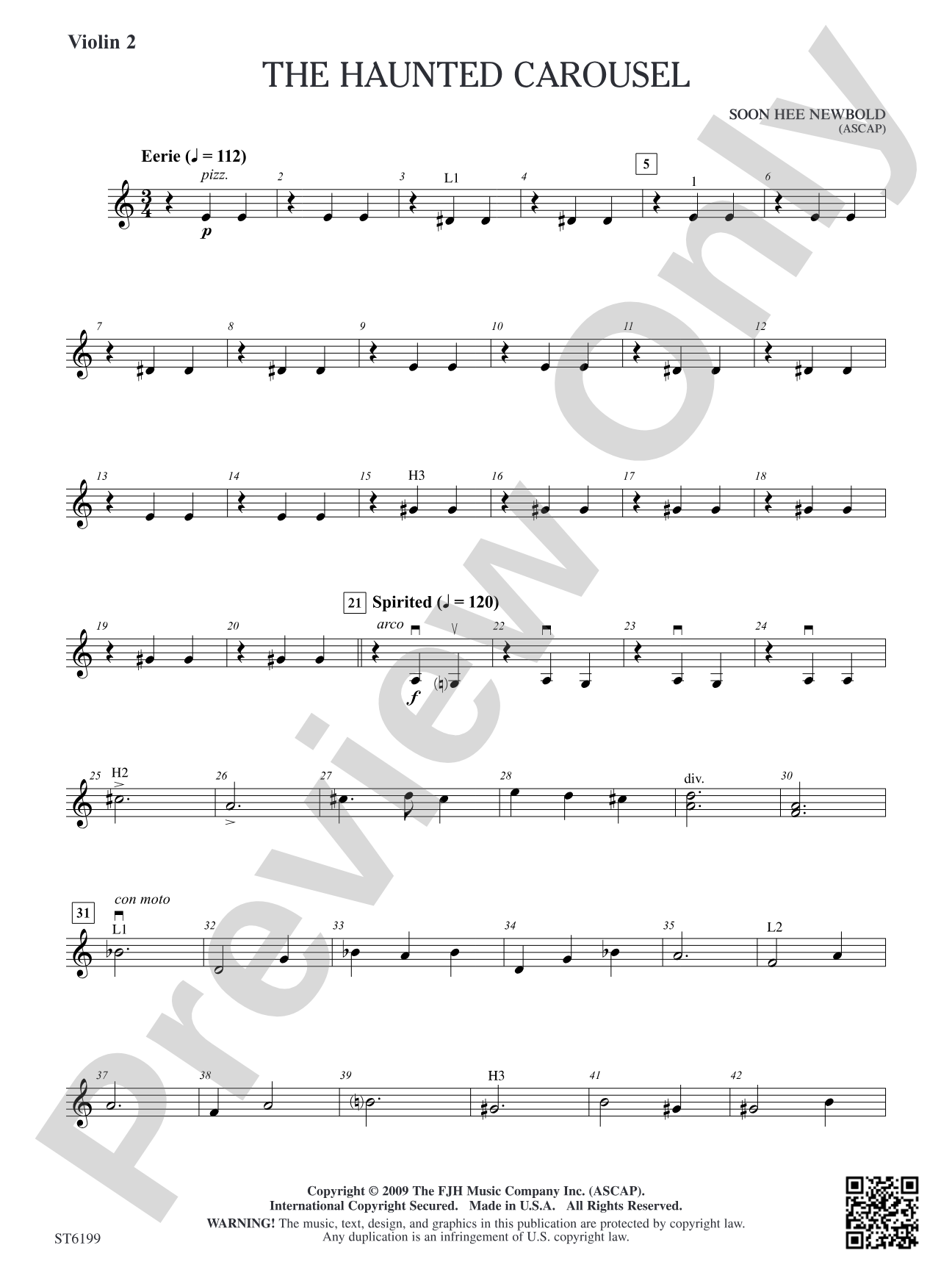 The Haunted Carousel: Violin 2