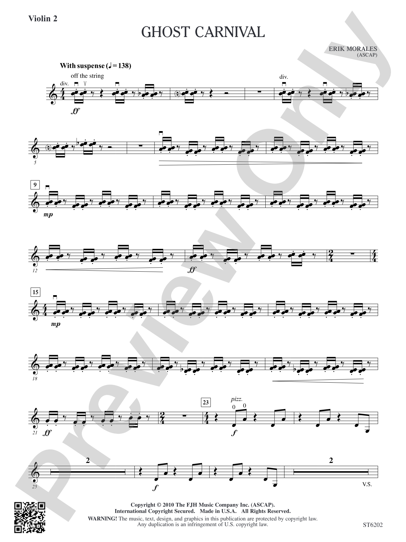 Ghost Carnival: Violin 2