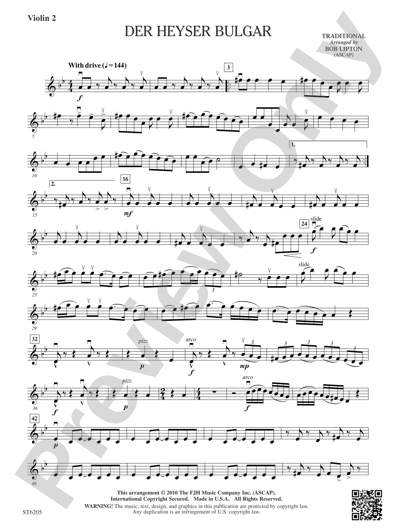 Der Heyser Bulgar: Violin 2