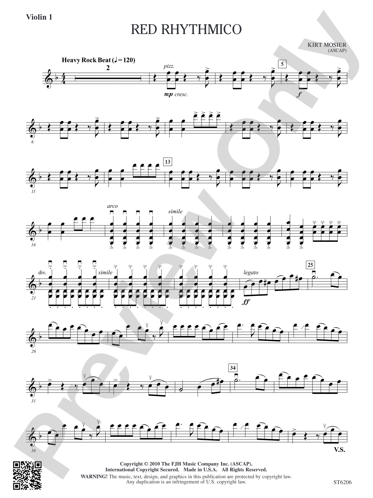Red Rhythmico: Violin 1