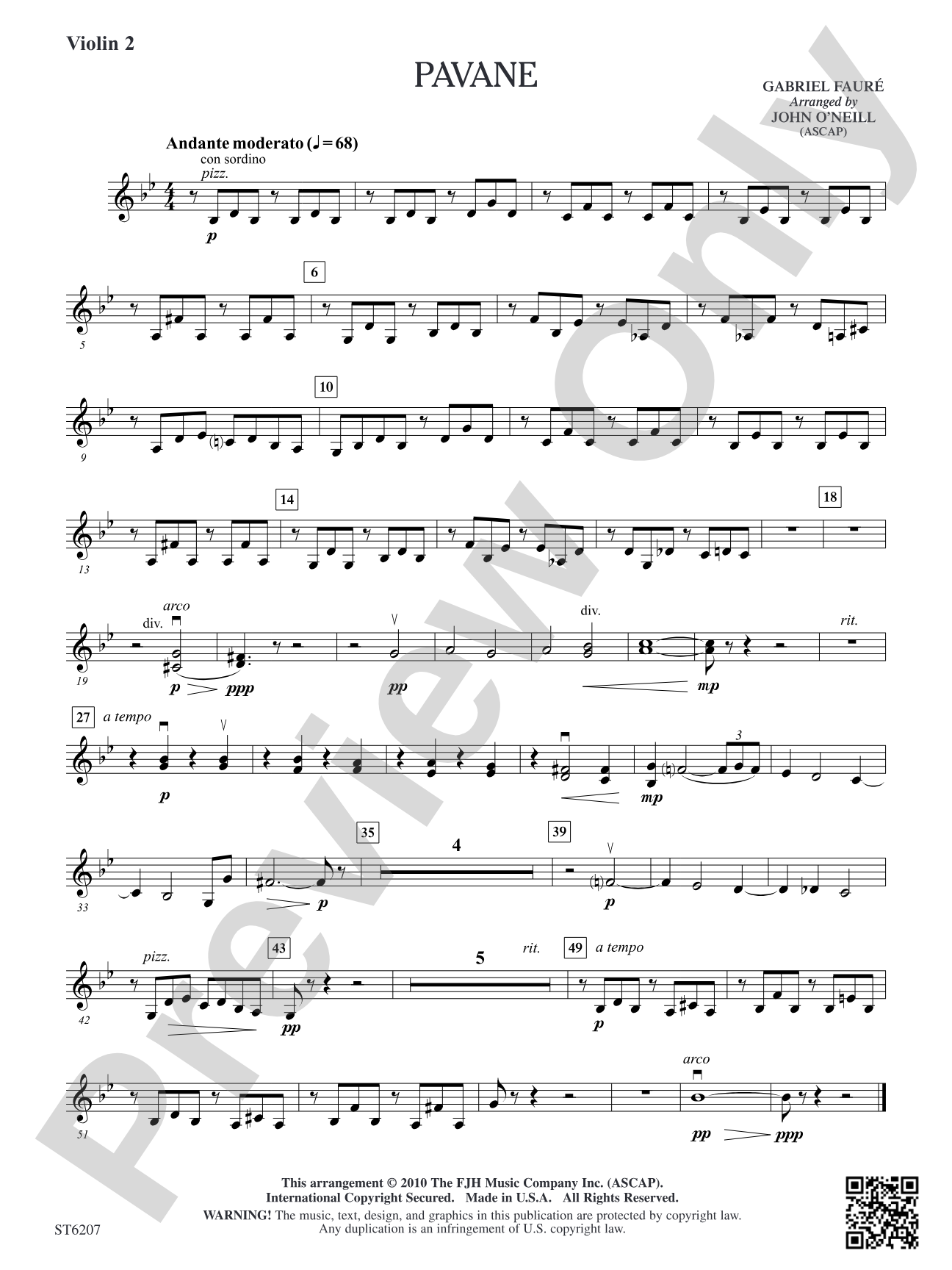Pavane: Violin 2