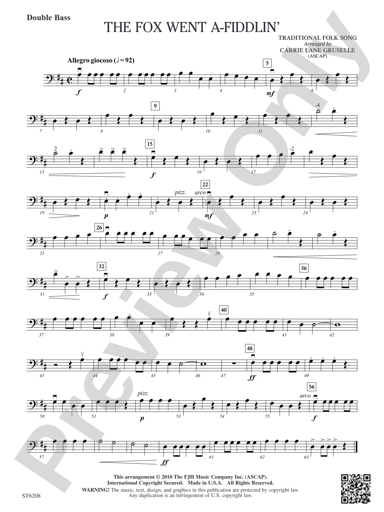 The Fox Went A-Fiddlin': Double Bass