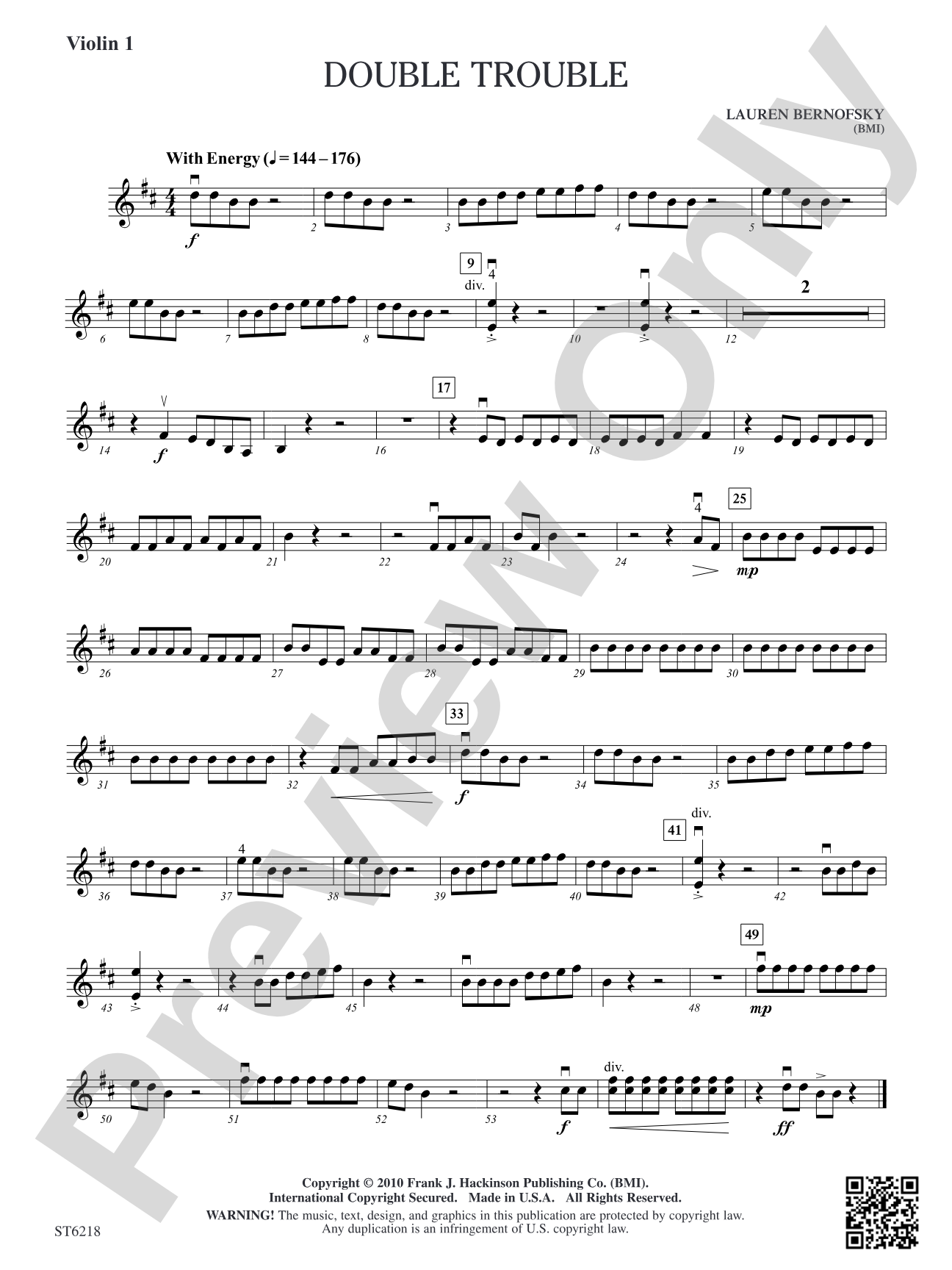 Double Trouble: Violin 1