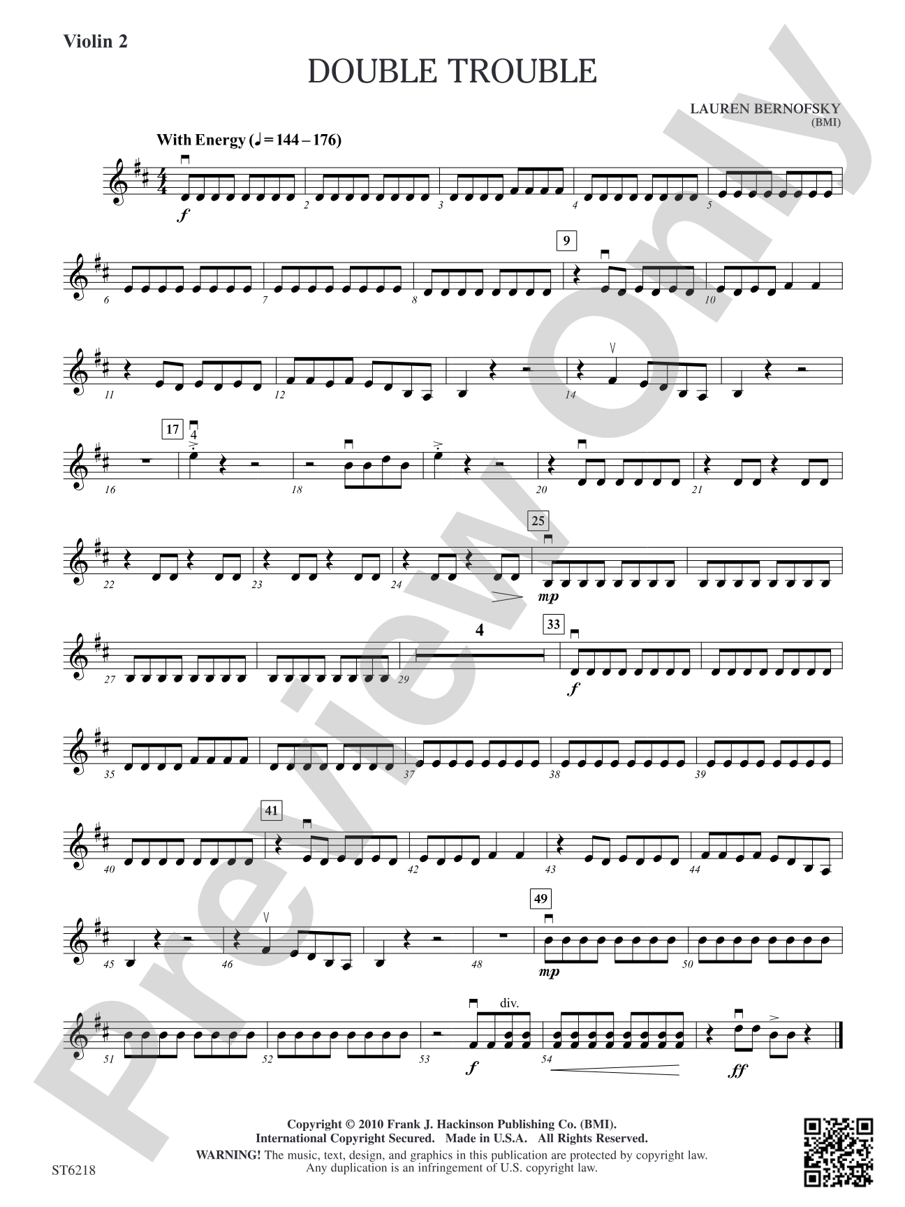 Double Trouble: Violin 2