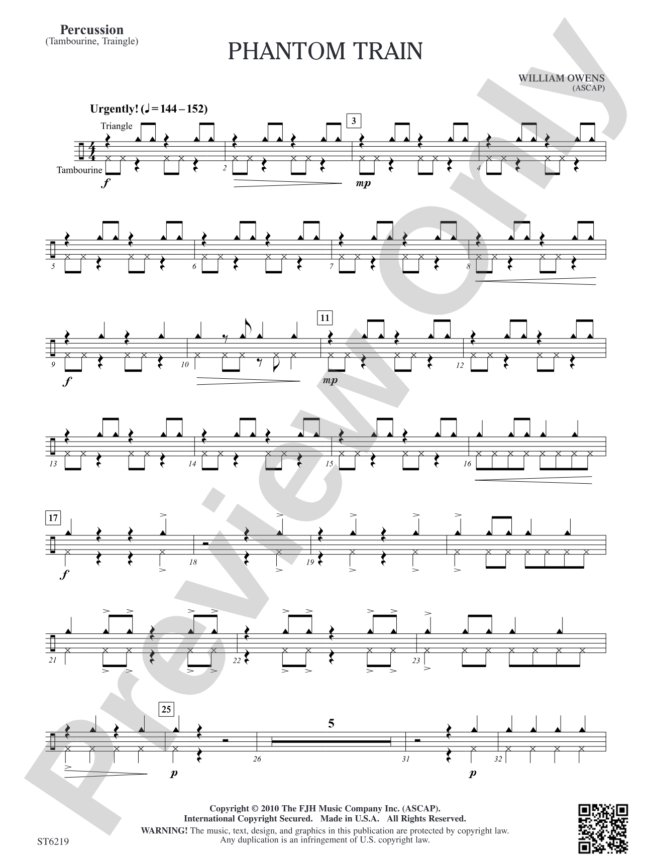 Phantom Train: Percussion