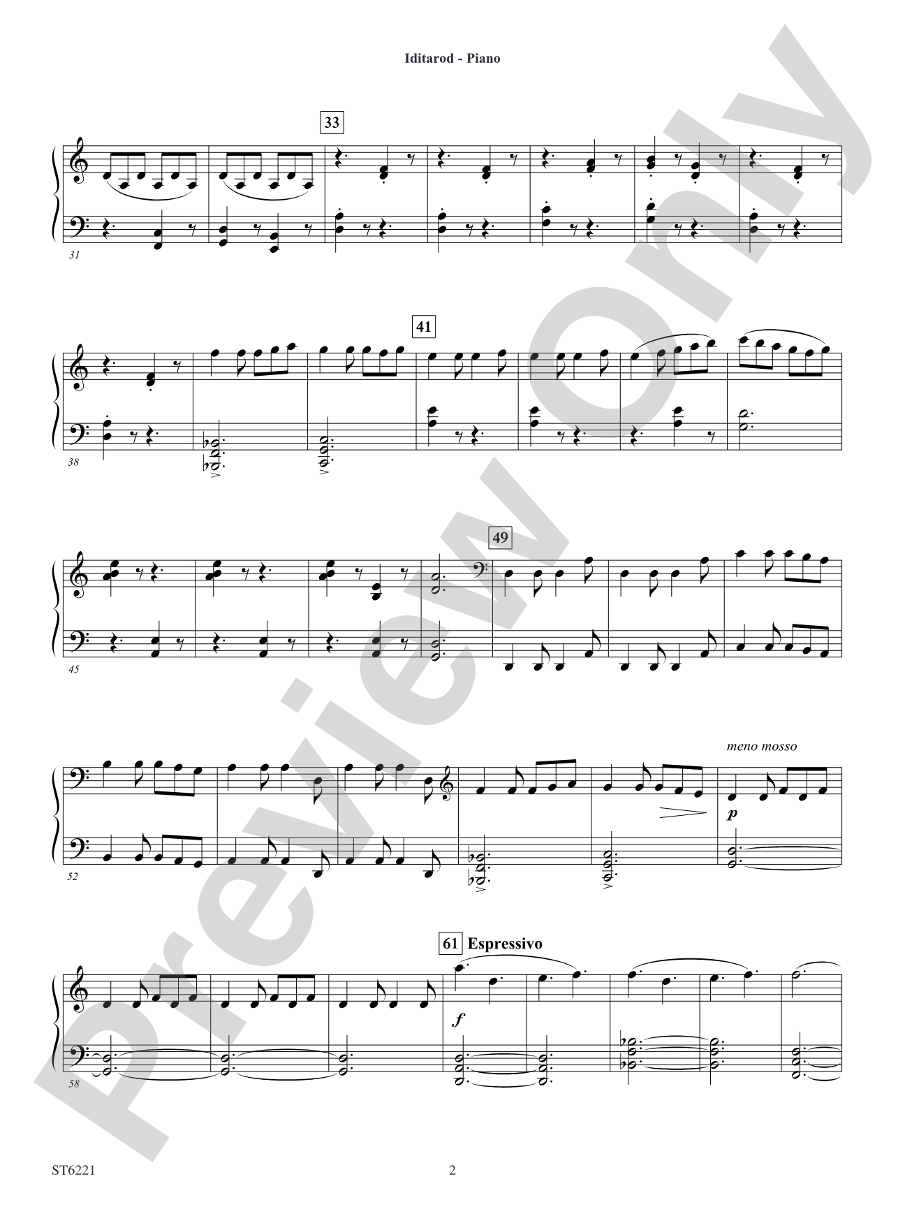 Iditarod: Piano