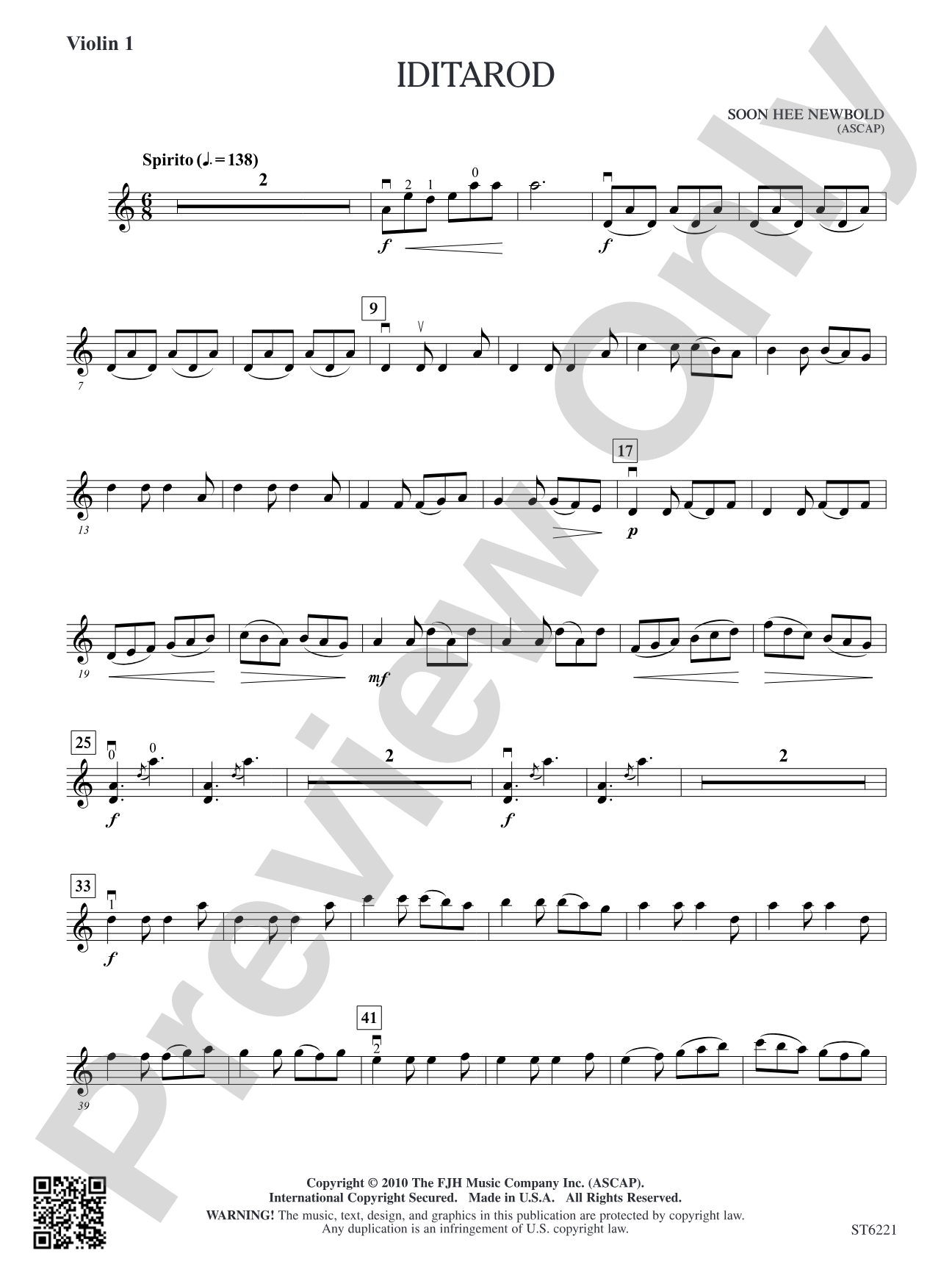 Iditarod: Violin 1