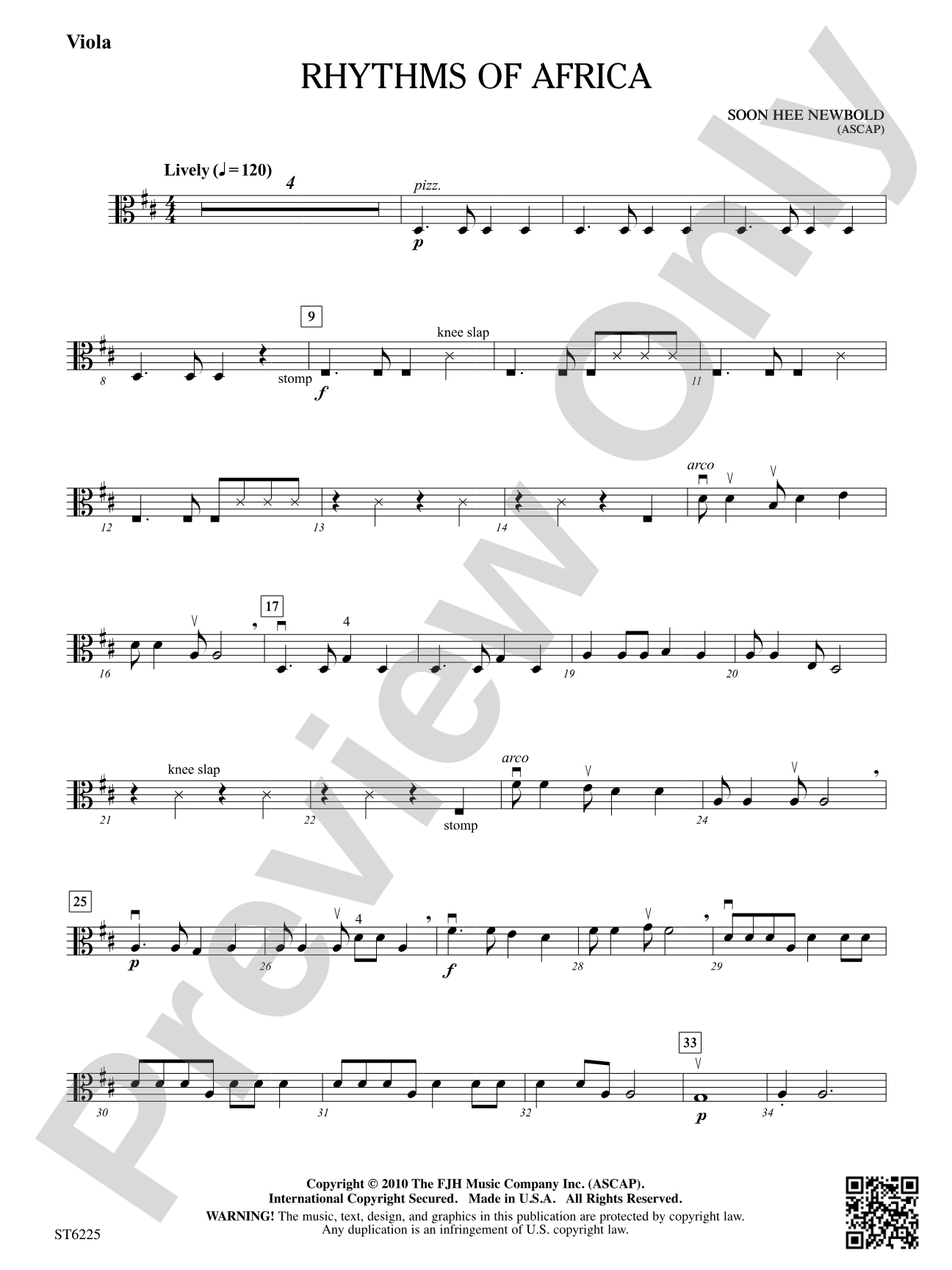 Rhythms of Africa: Viola