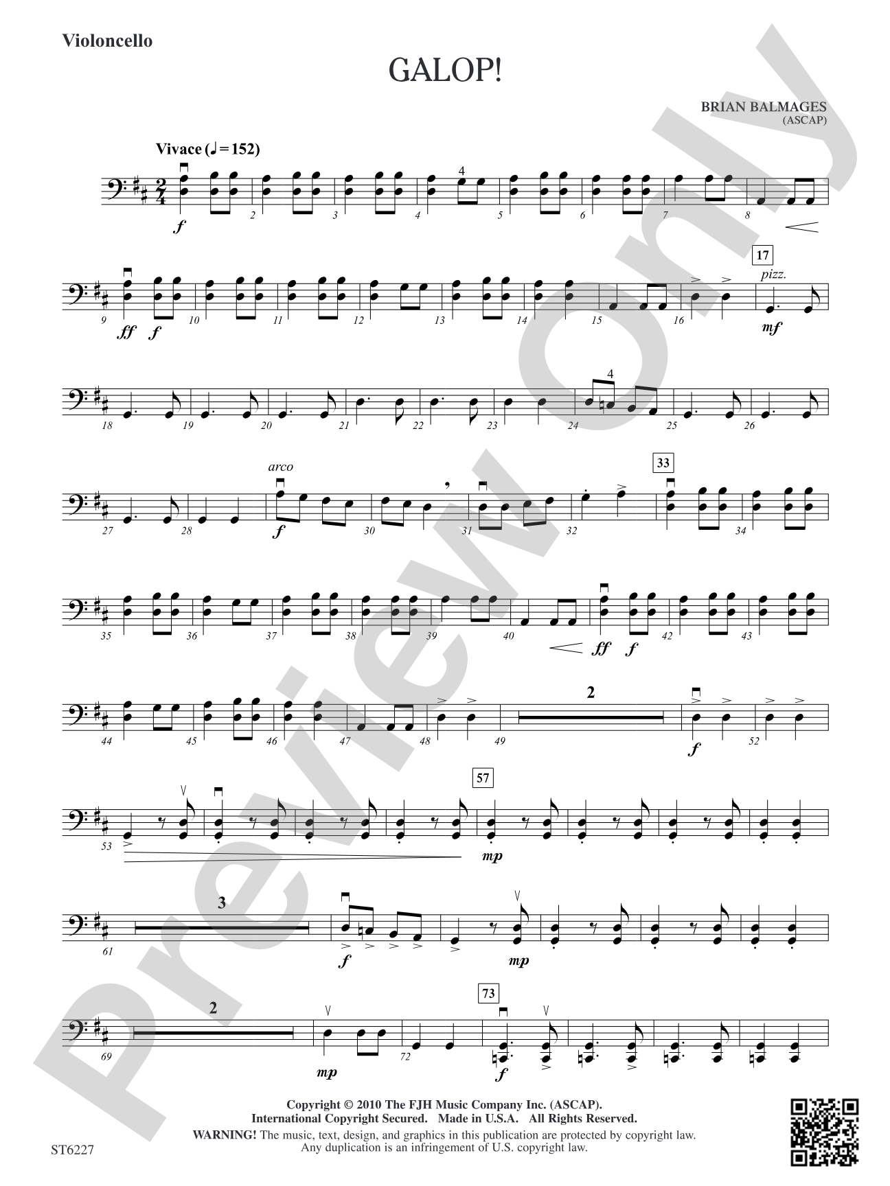 Galop!: Violoncello