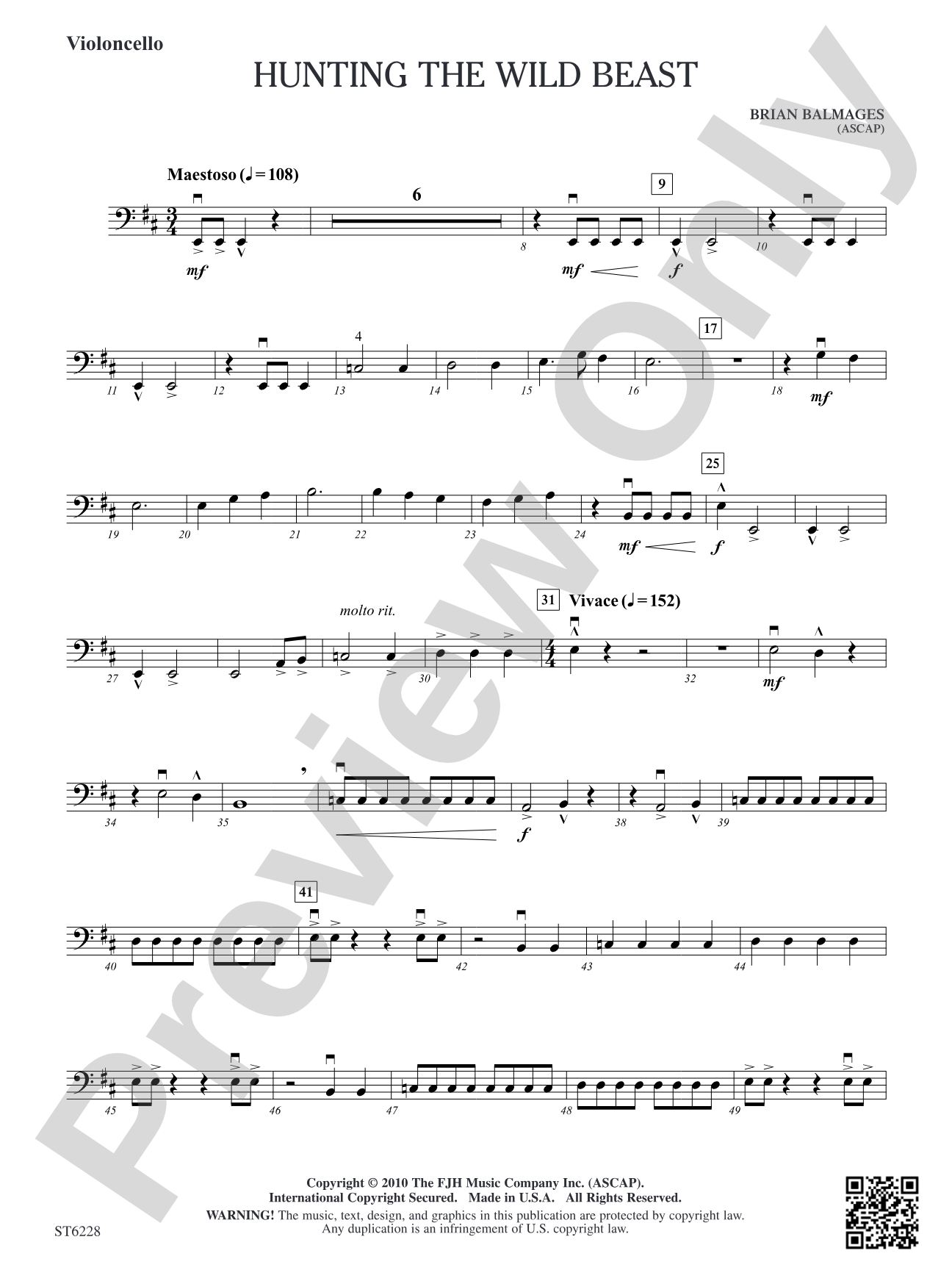 Hunting the Wild Beast: Violoncello
