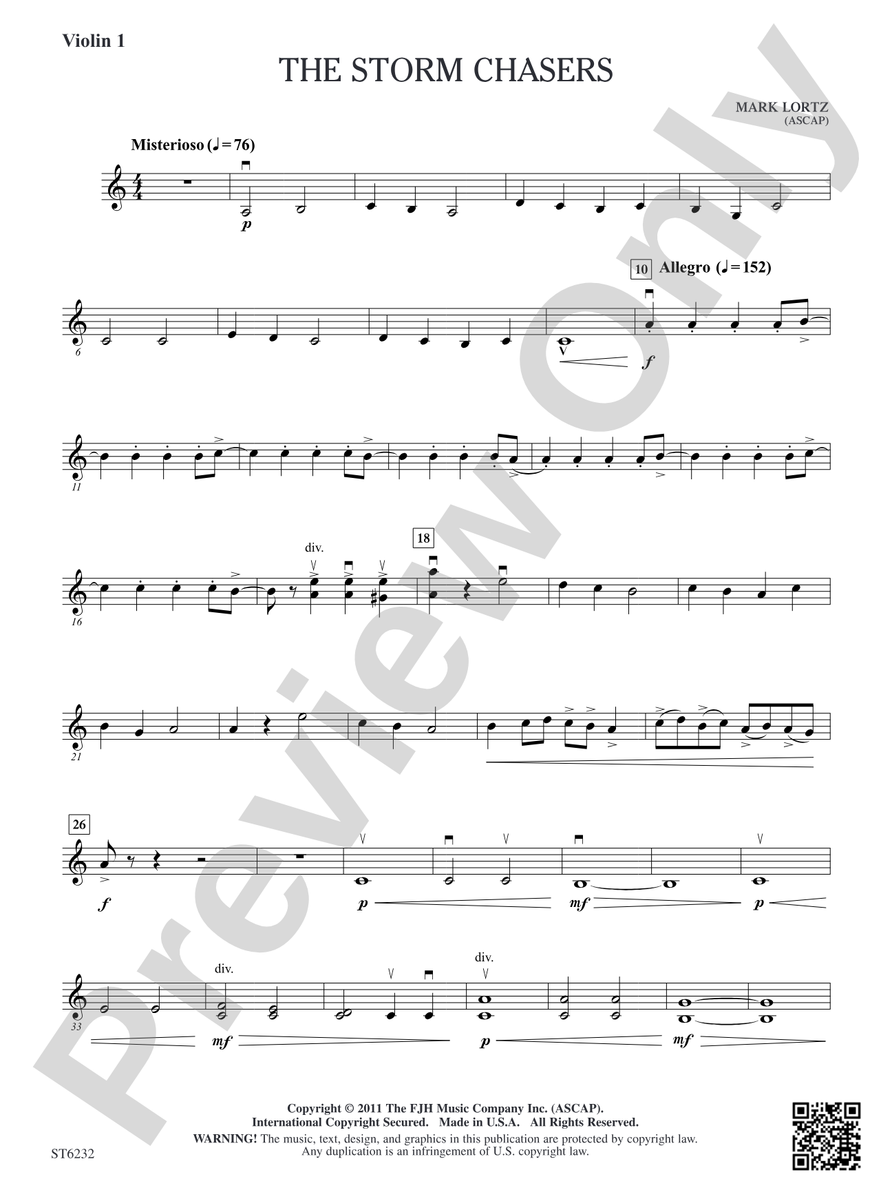 The Storm Chaser: Violin 1