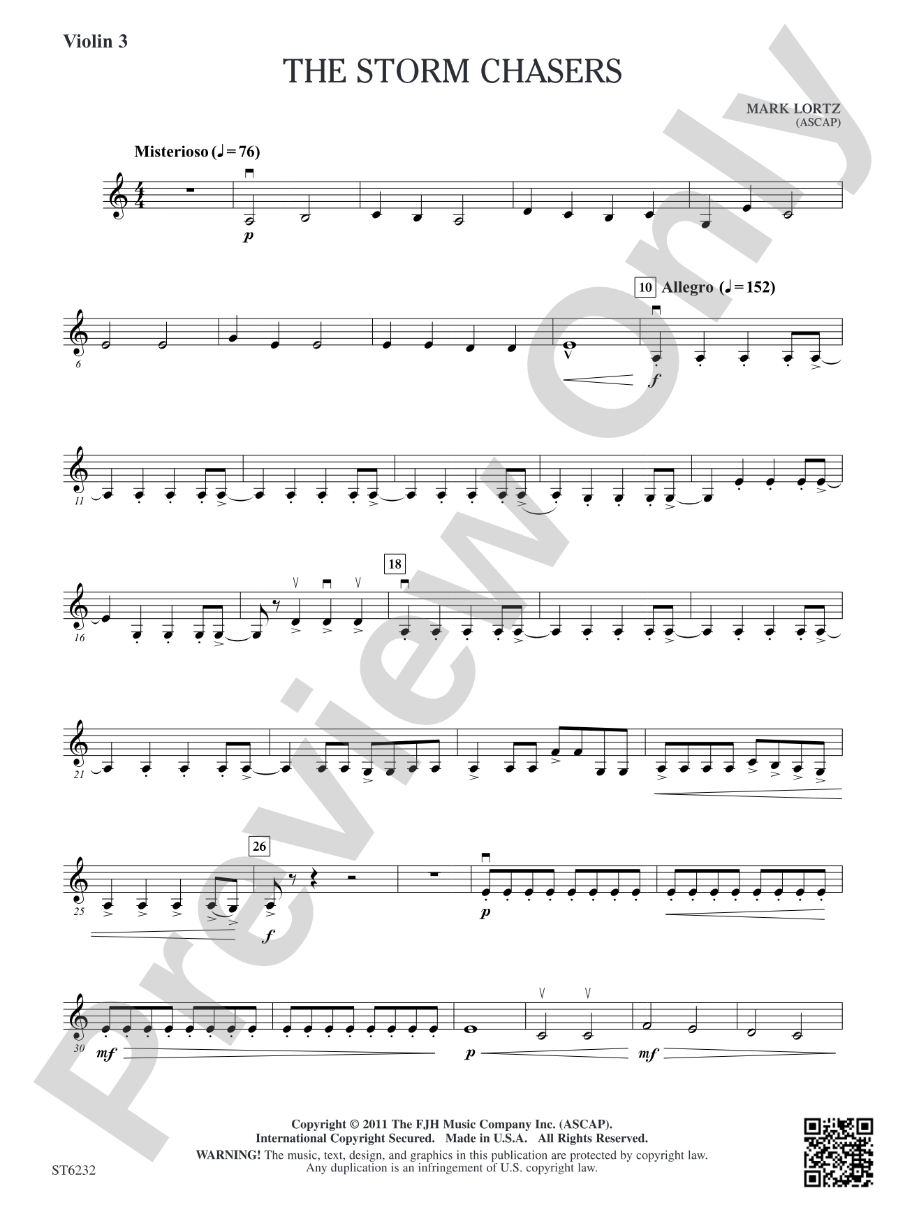 The Storm Chaser: Violin 3 (Viola. T.C.)