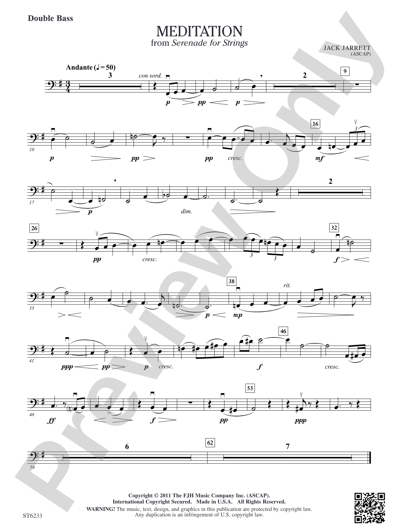 Meditation: Double Bass